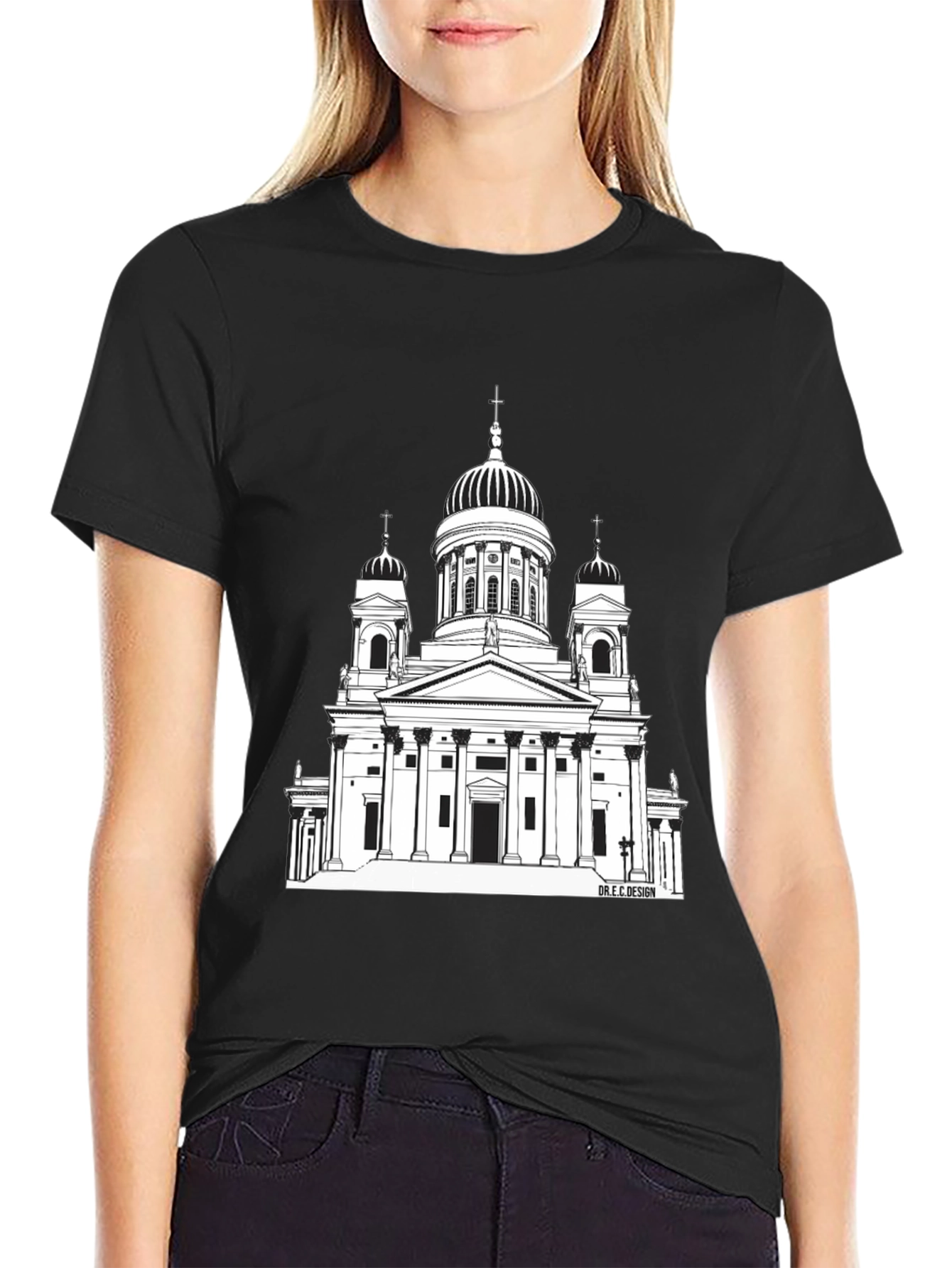 Architectural Church Tee - Unique Graphic Print