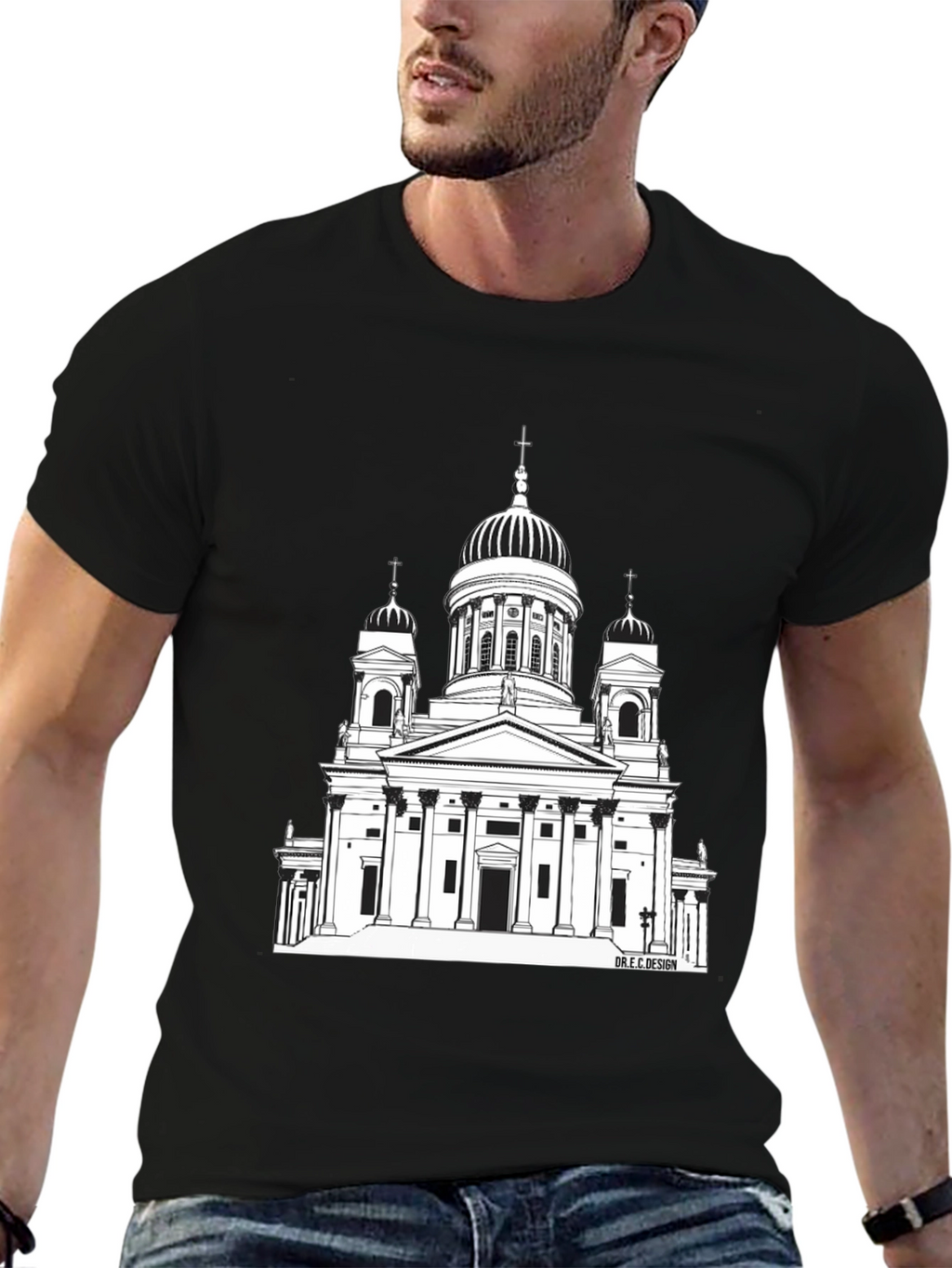 Architectural Church Tee - Unique Graphic Print