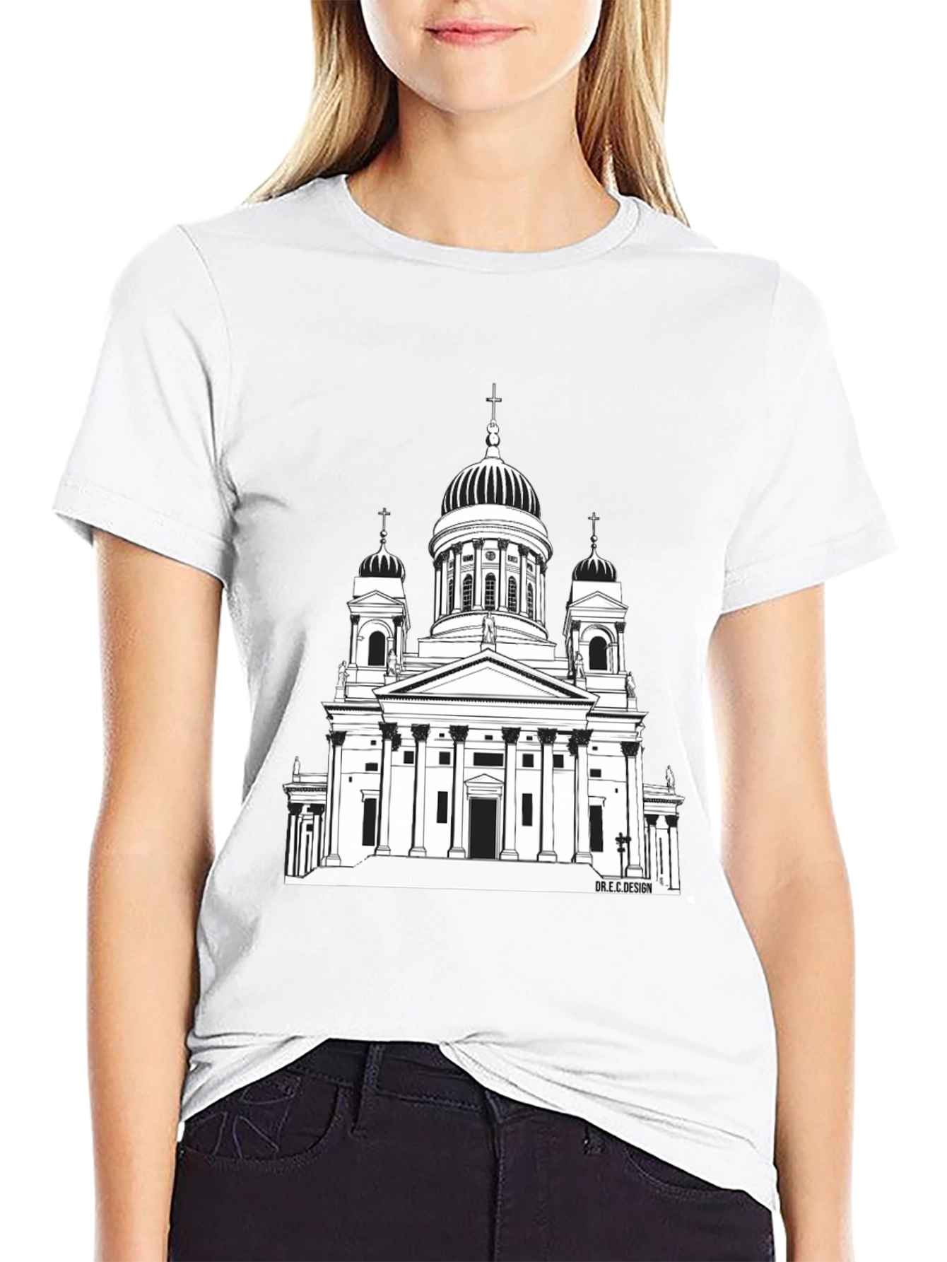 Architectural Church Tee - Unique Graphic Print
