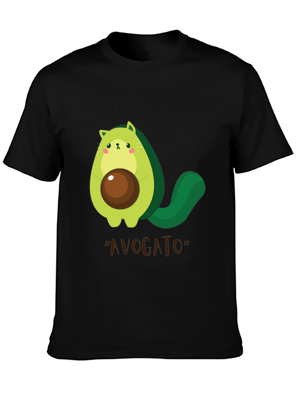 Avogato T-Shirt - Cute Avocado Cat Graphic Tee