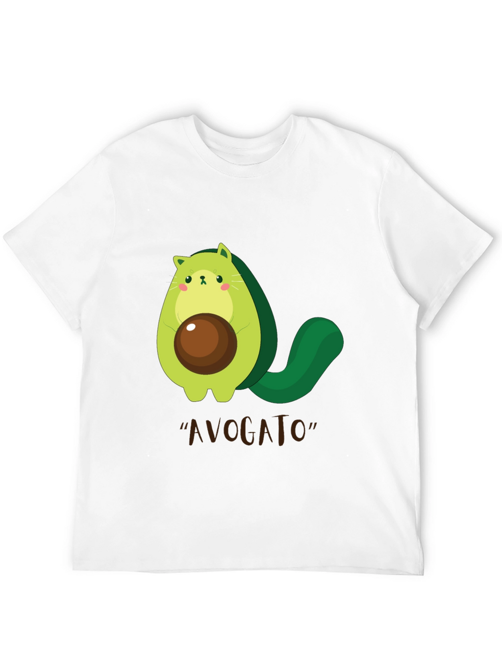 Avogato T-Shirt - Cute Avocado Cat Graphic Tee