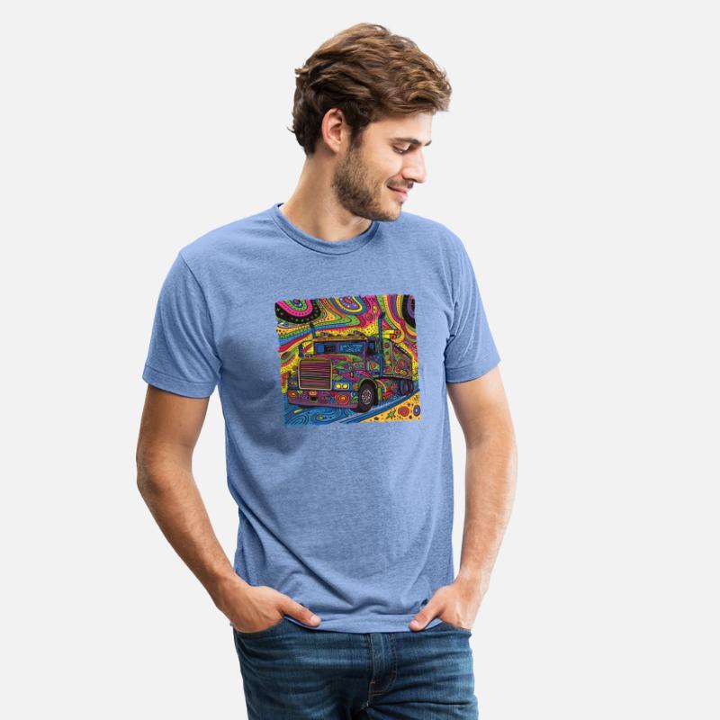 Colorful Groovy Doodle Truck