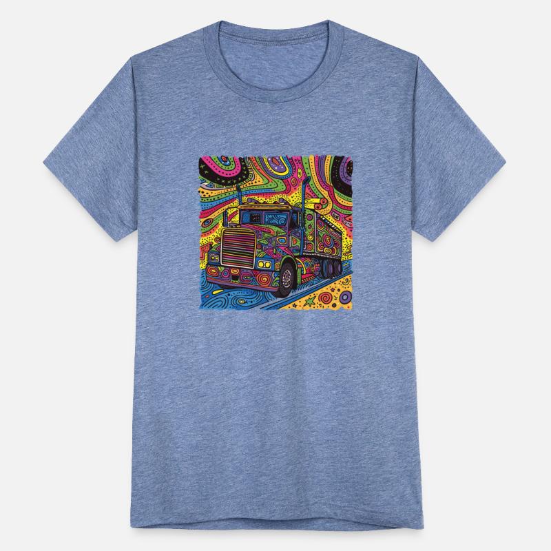 Colorful Groovy Doodle Truck