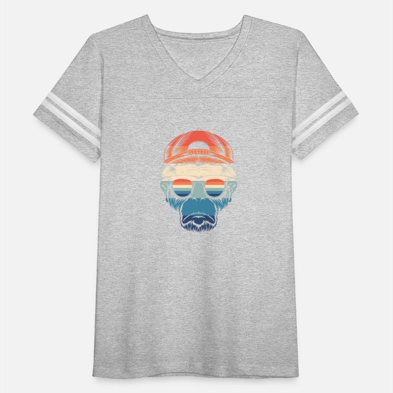 Colorful Simple Monkey With Glasses
