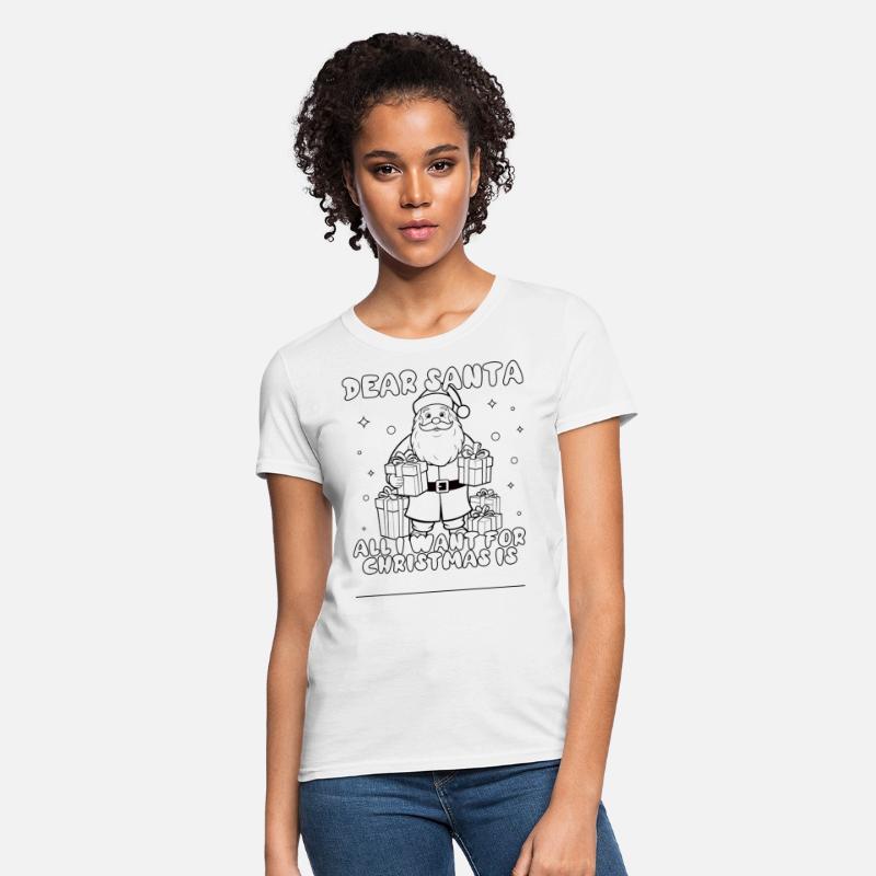 Coloring DIY Christmas Shirt to paint and color in