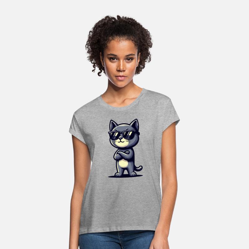 Cool Cat In Sunglasses Pose Graphic