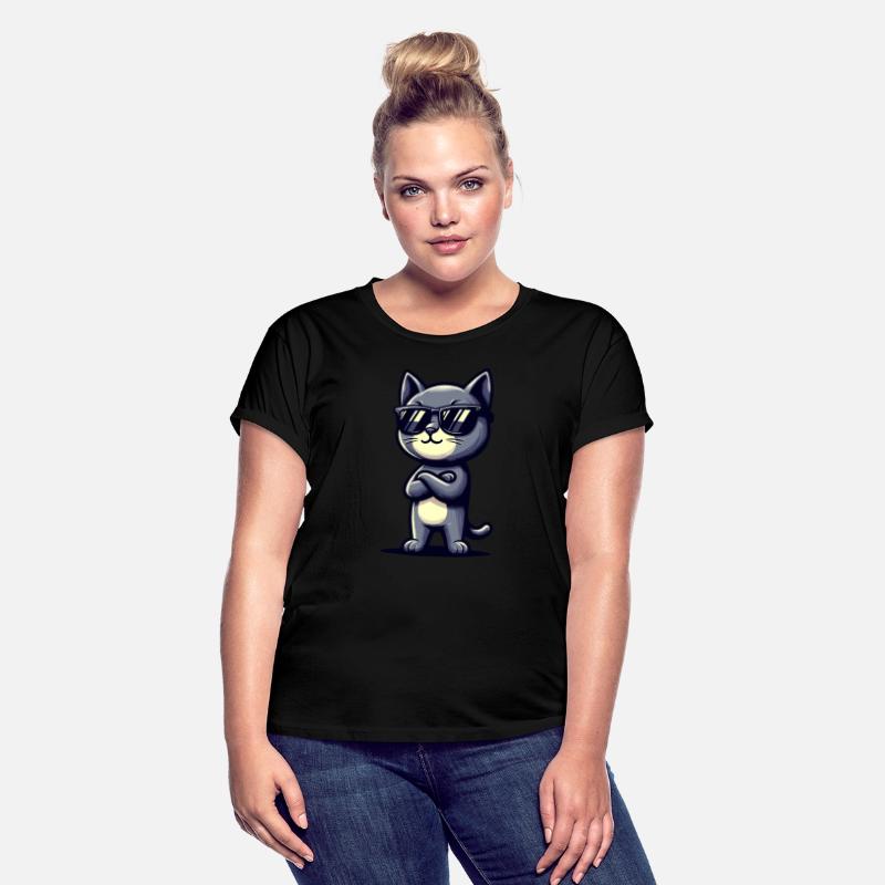 Cool Cat In Sunglasses Pose Graphic