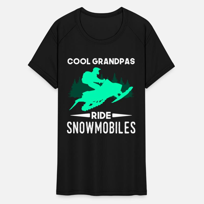 Cool Grandpas Ride Snowmobiles Winter Snowmobiling