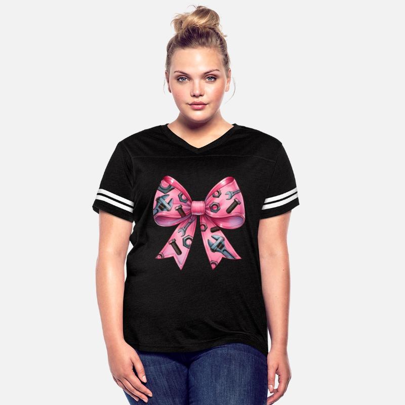 Coquette Bow Mechanic Tools Pattern Pink Ribbon