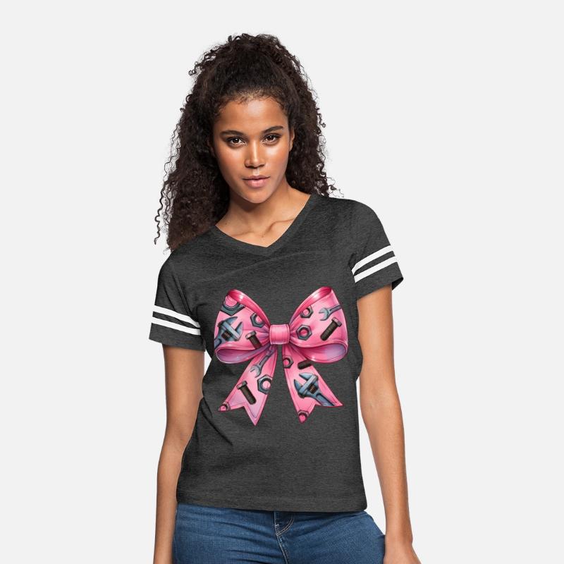 Coquette Bow Mechanic Tools Pattern Pink Ribbon