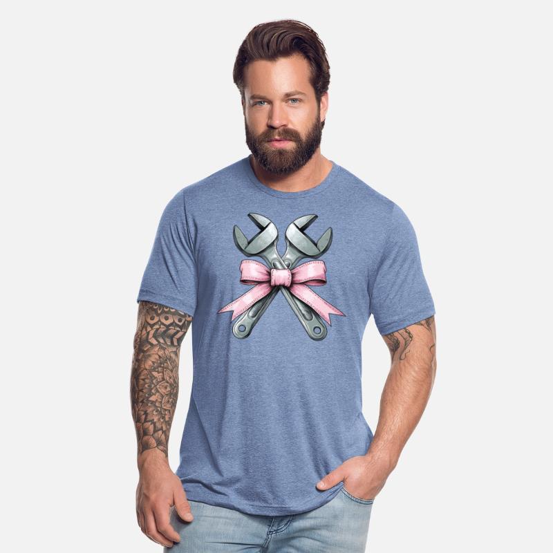 Coquette Bow Mechanic Wrench Pink Ribbon Mom