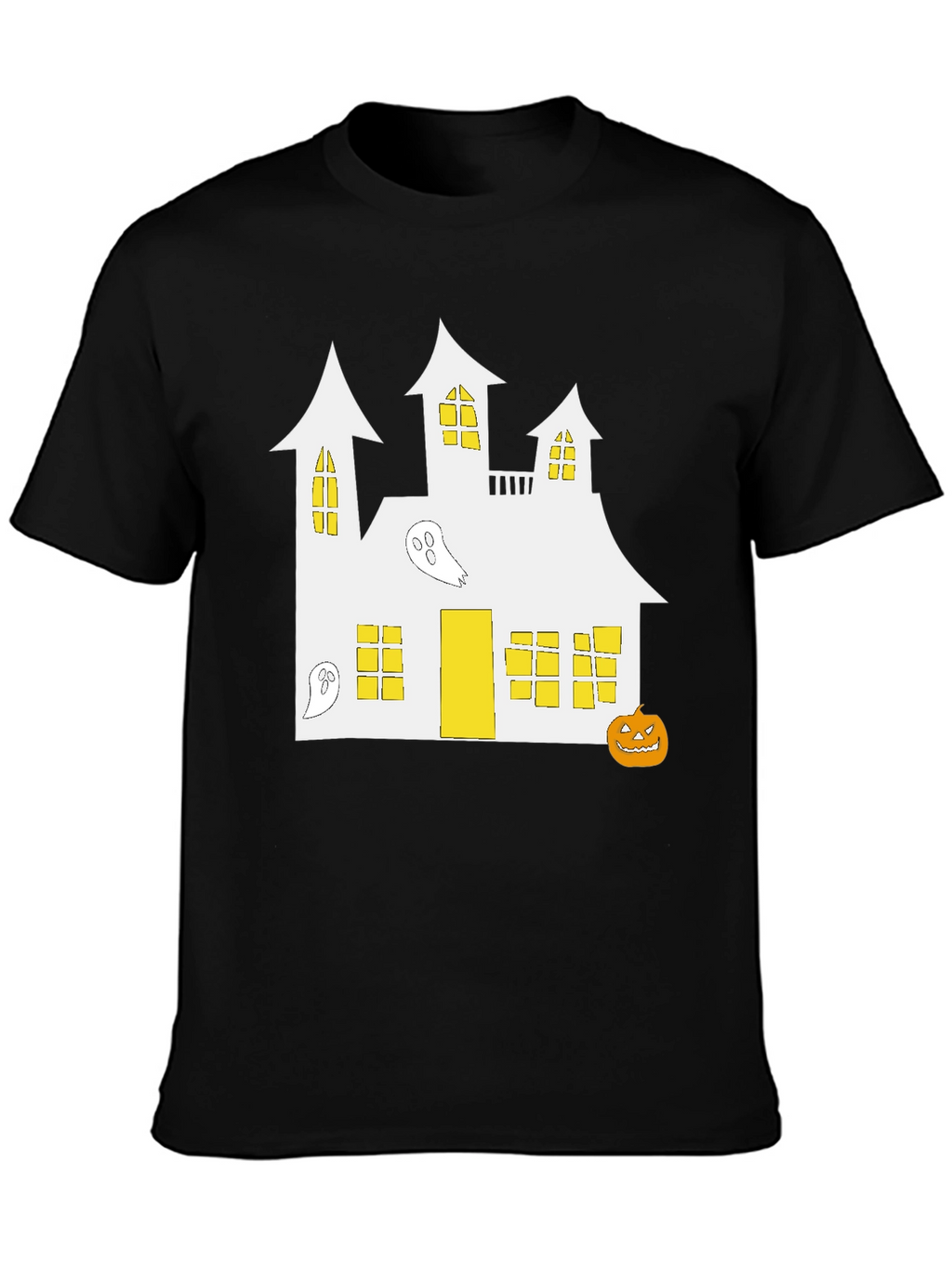 Halloween Haunted House Graphic T-Shirt