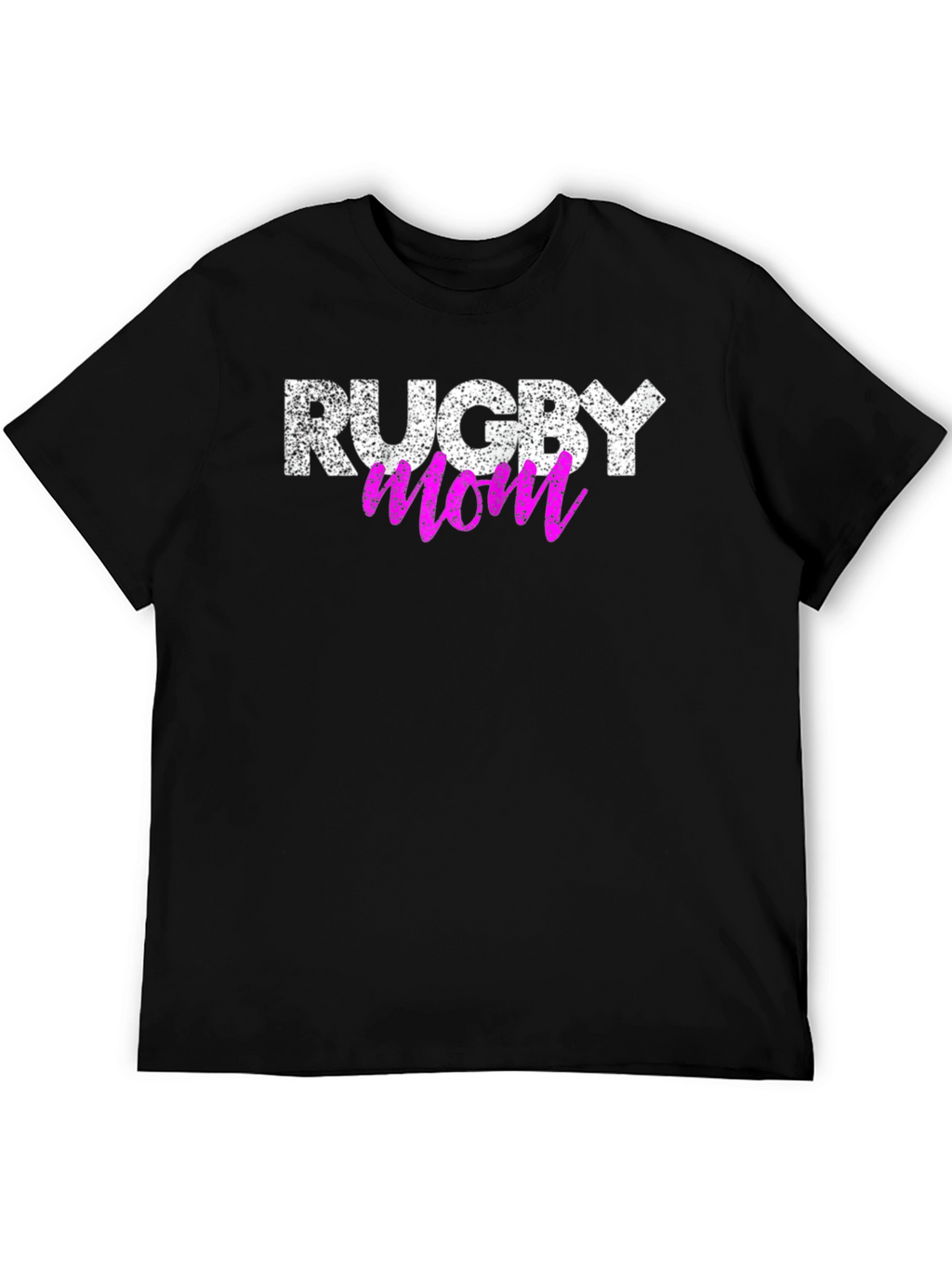 Rugby Mom Graphic T-Shirt - Black