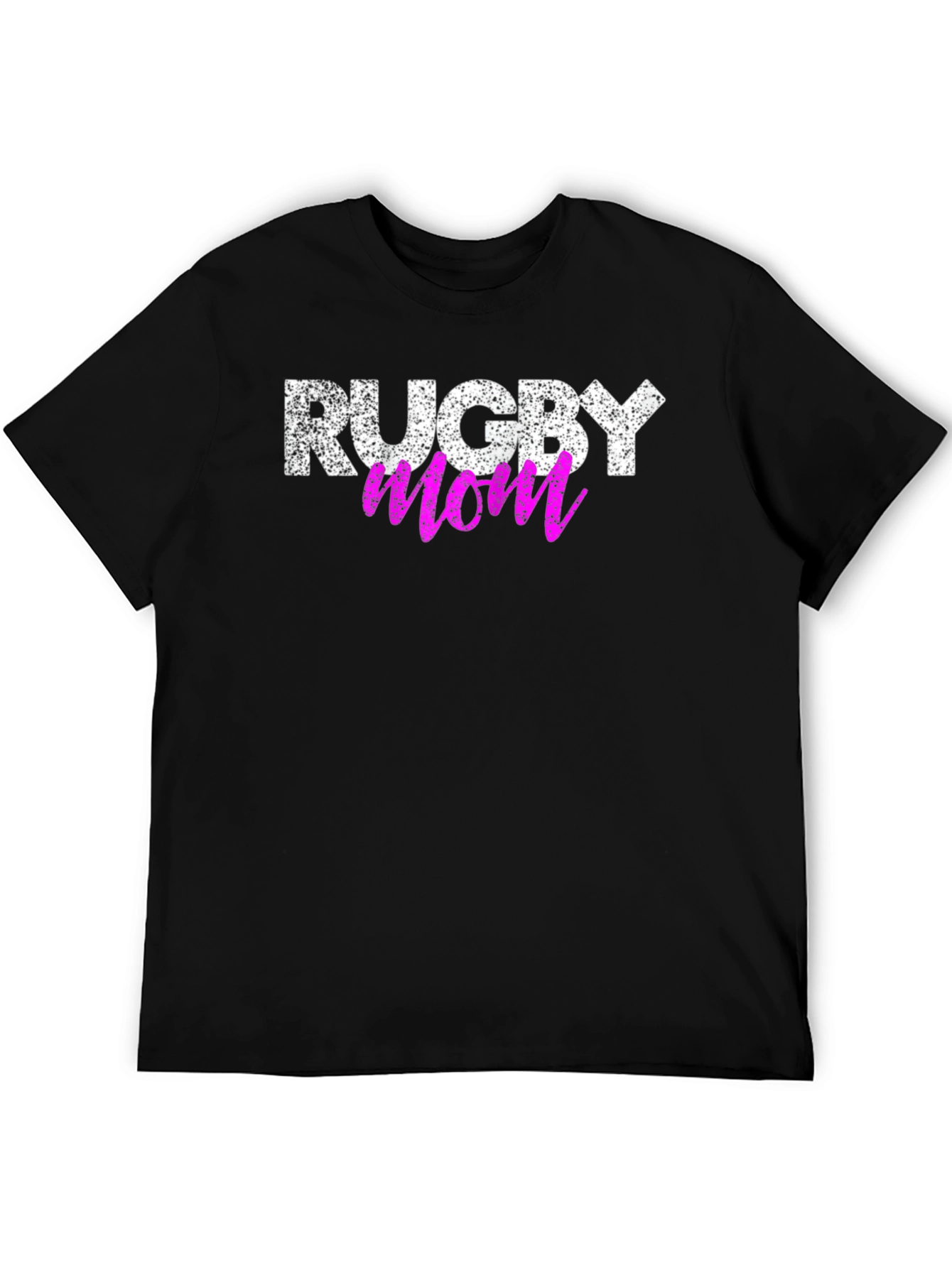 Rugby Mom Graphic T-Shirt - Black