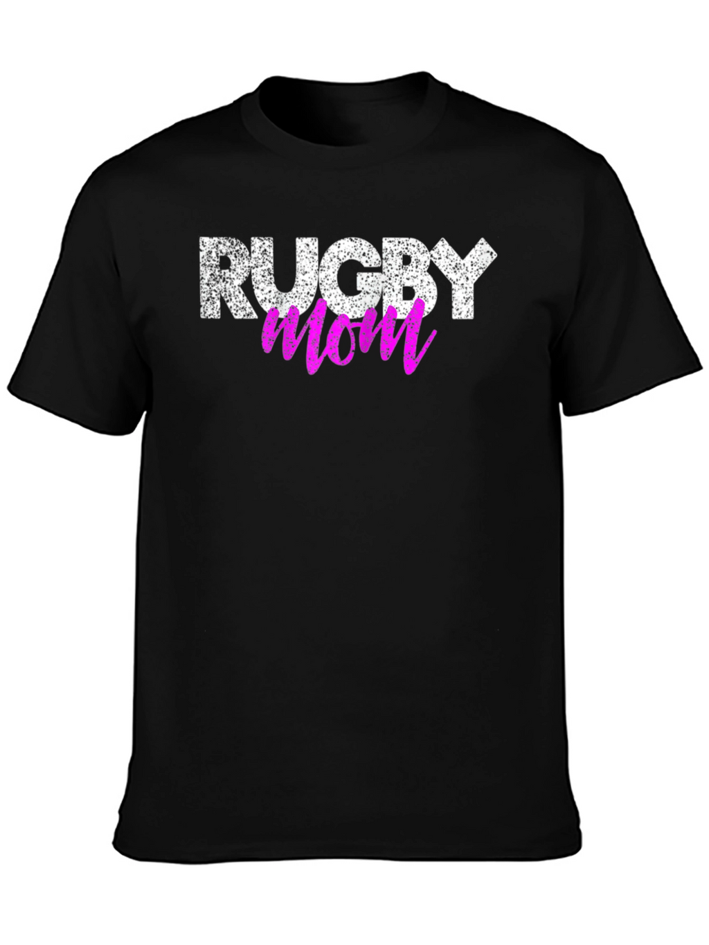 Rugby Mom Graphic T-Shirt - Black