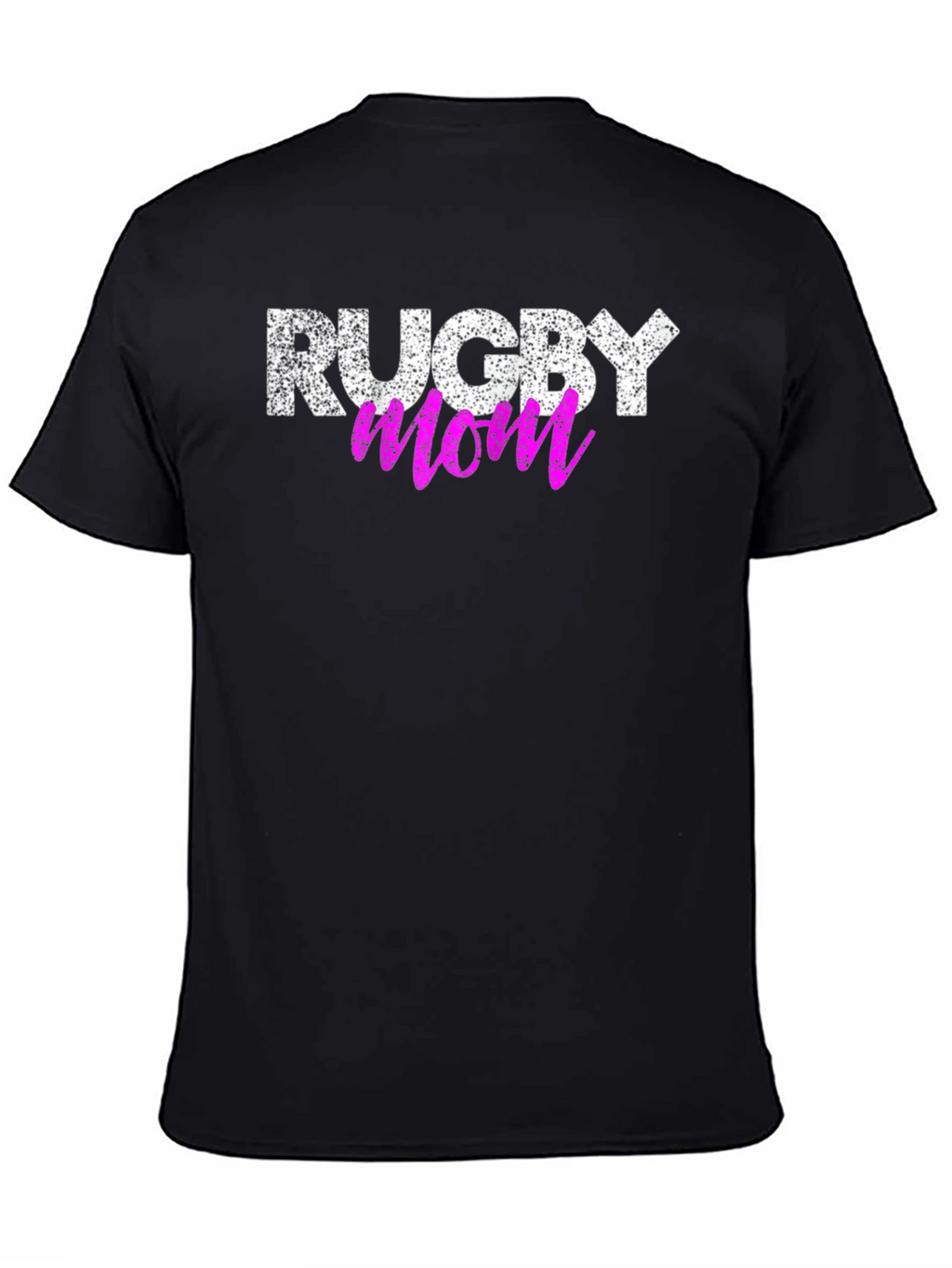Rugby Mom Graphic T-Shirt - Black