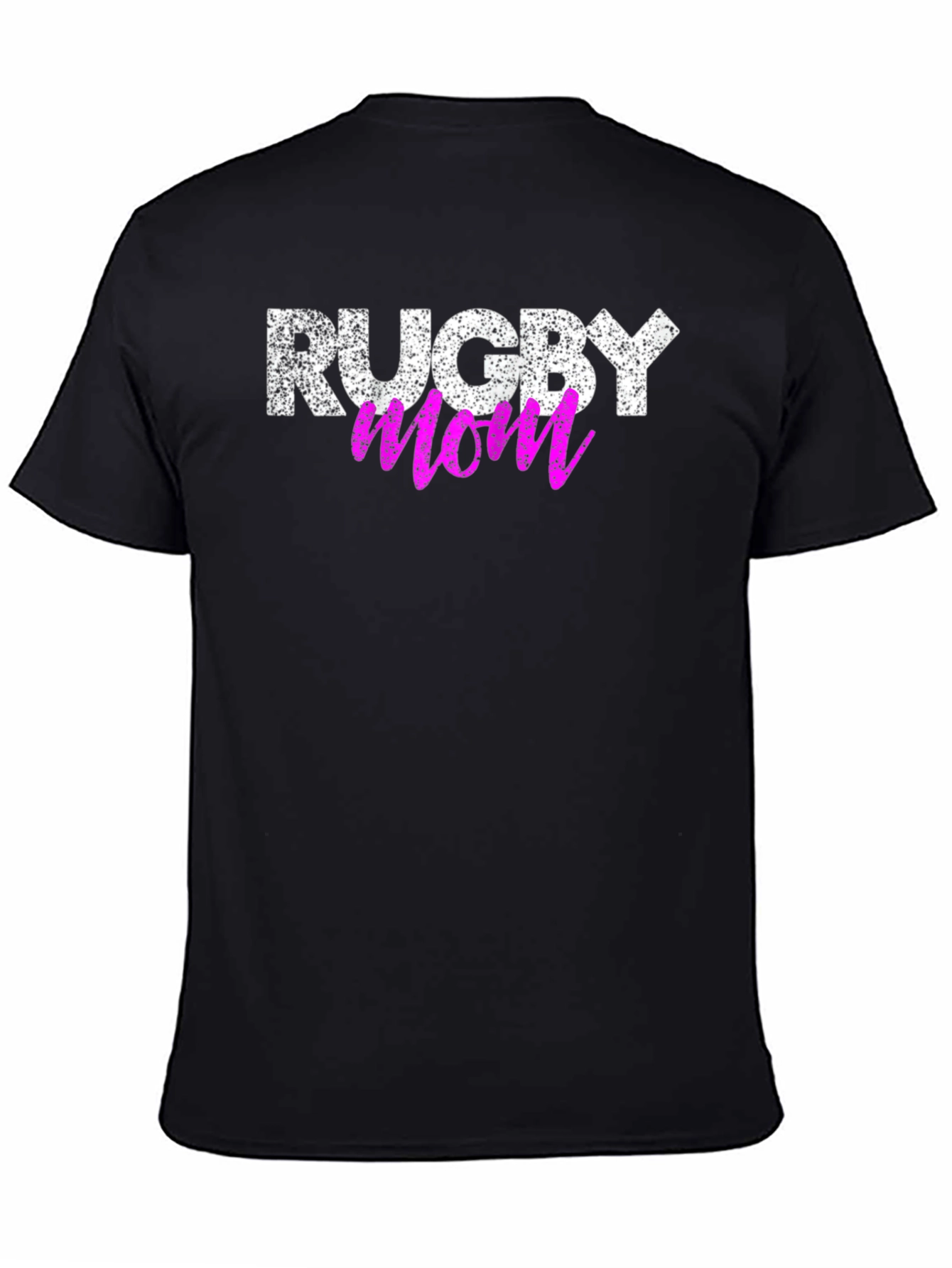 Rugby Mom Graphic T-Shirt - Black