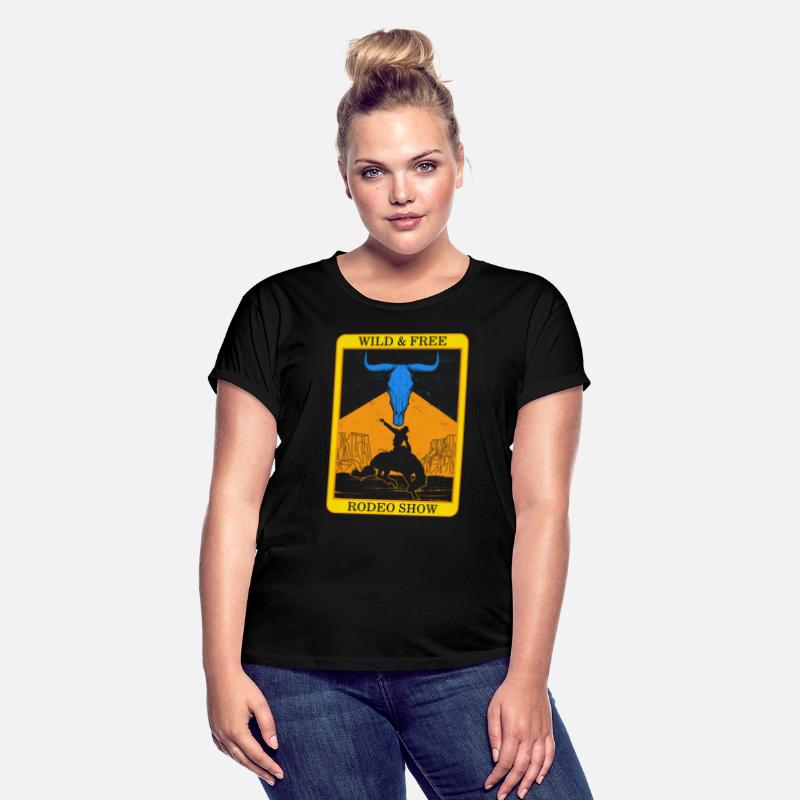 Cowboy Shirt, Wild And Free Rodeo Show Cow Skull