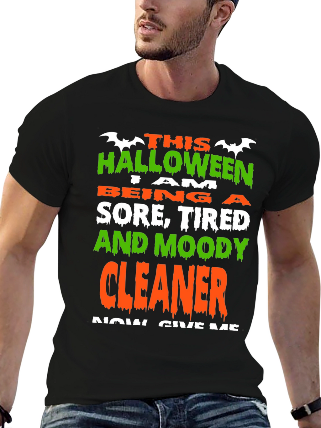 Funny Halloween Cleaner T-Shirt