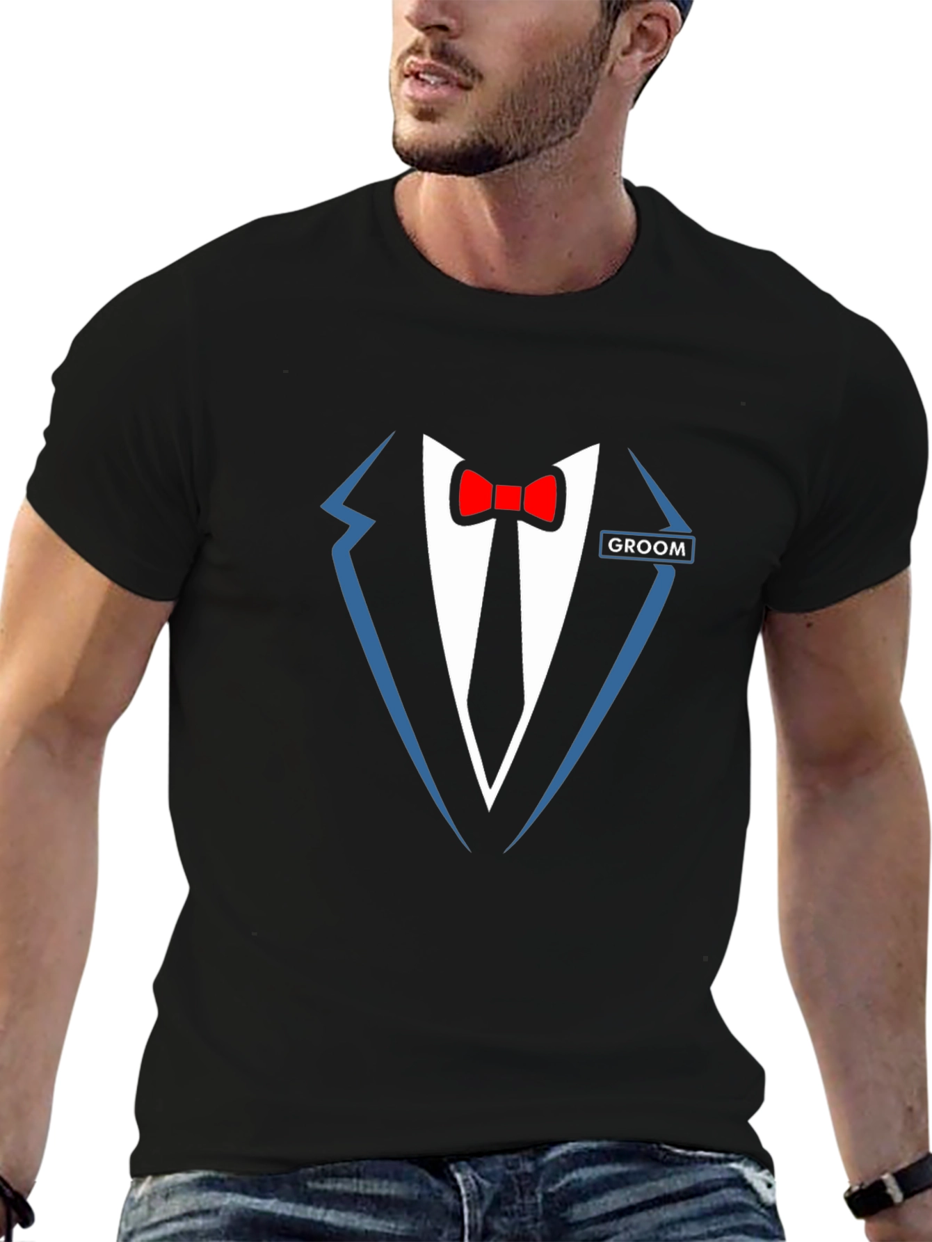 Groom Tuxedo T-Shirt - Funny Wedding Party Tee