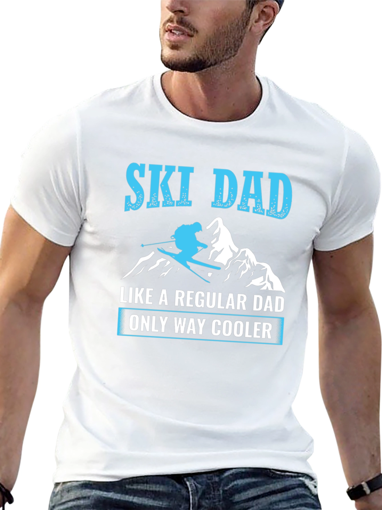 Ski Dad T-Shirt - Regular Dad Only Way Cooler