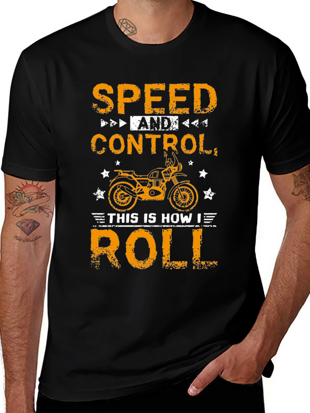 Speed & Control Motorcycle Graphic Tee