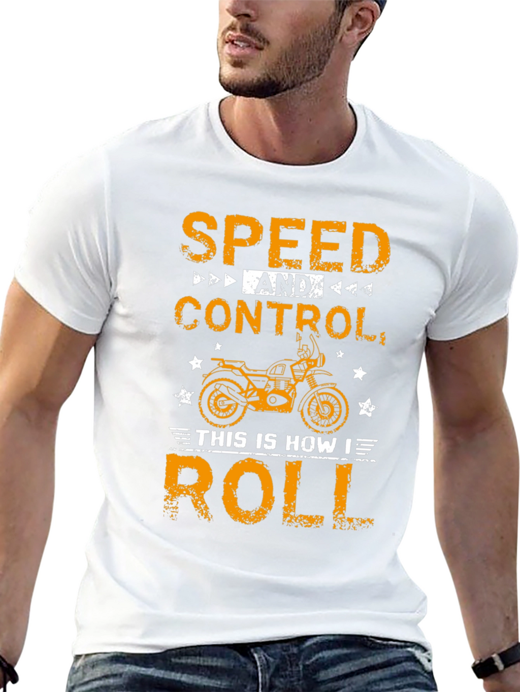 Speed & Control Motorcycle Graphic Tee