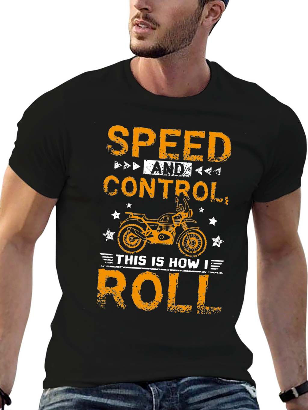 Speed & Control Motorcycle Graphic Tee