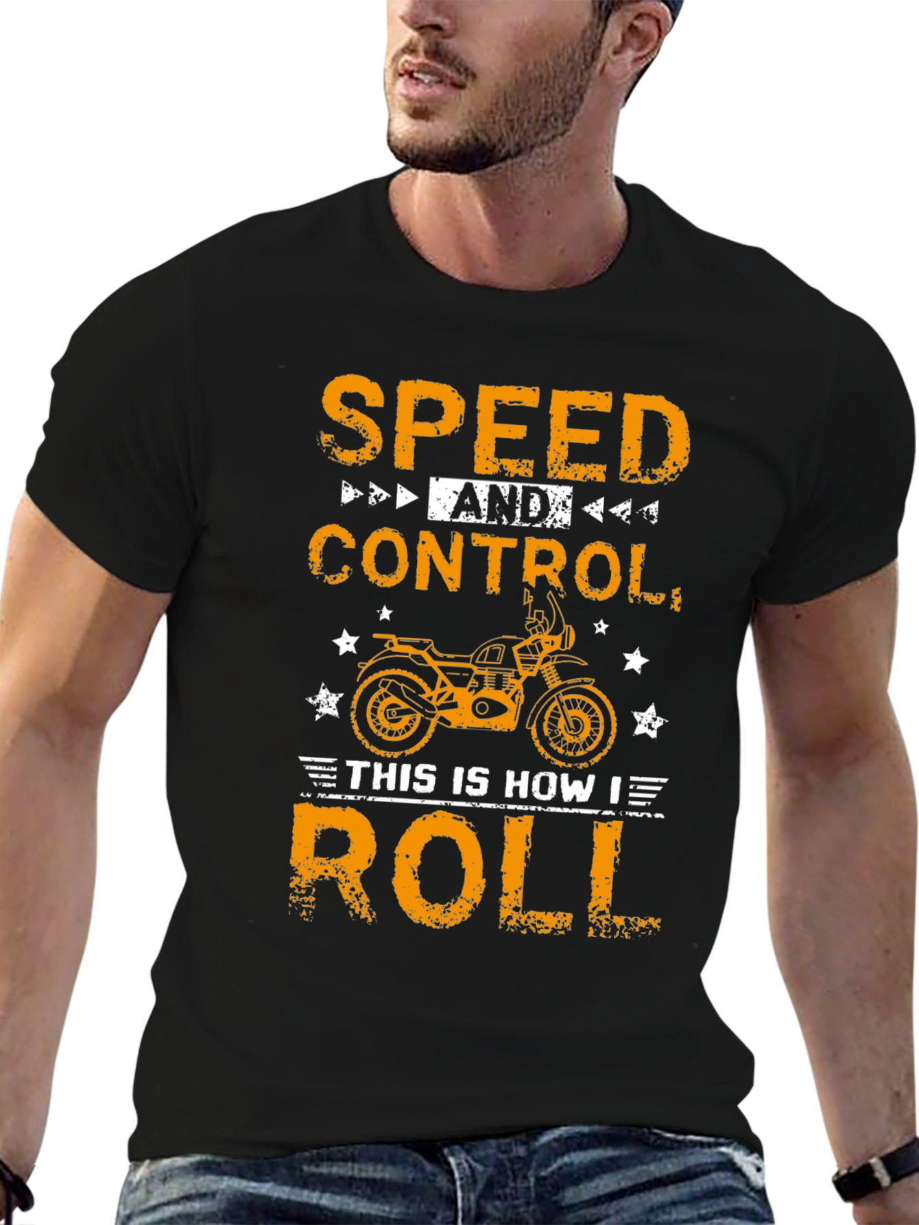 Speed & Control Motorcycle Graphic Tee