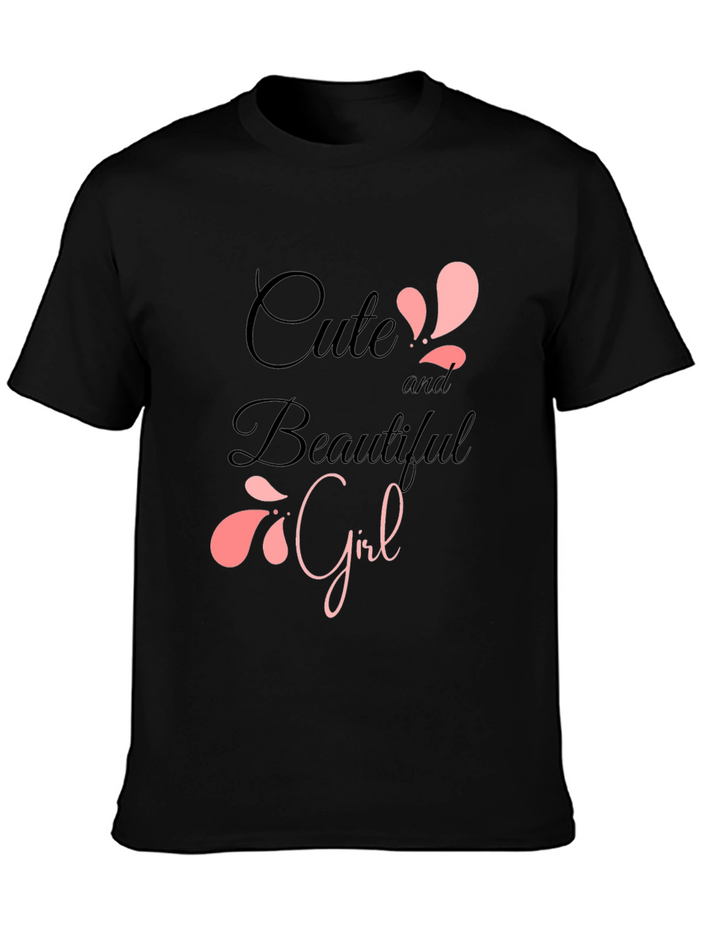 Cute & Beautiful Girl Graphic Print T-Shirt