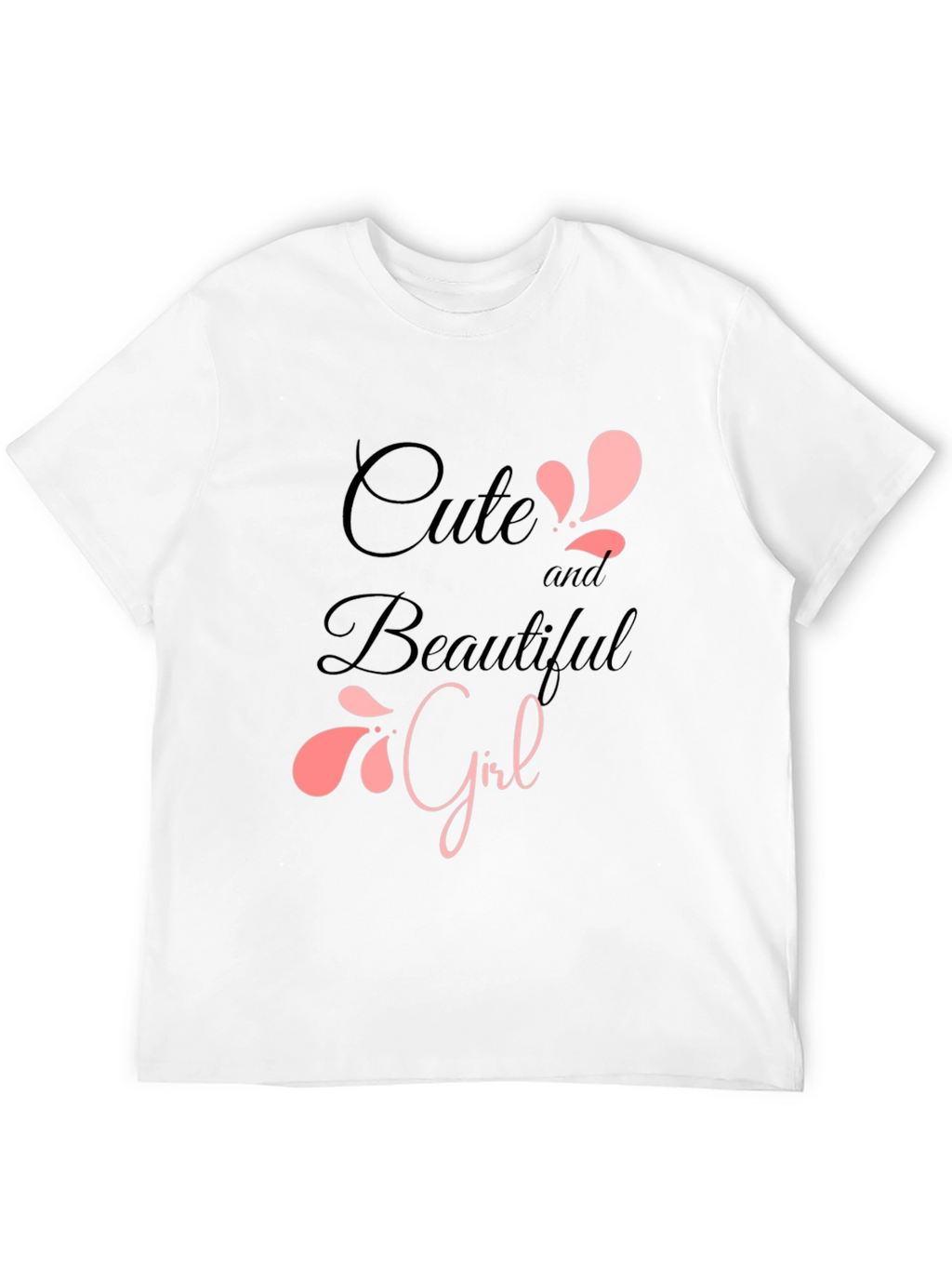 Cute & Beautiful Girl Graphic Print T-Shirt
