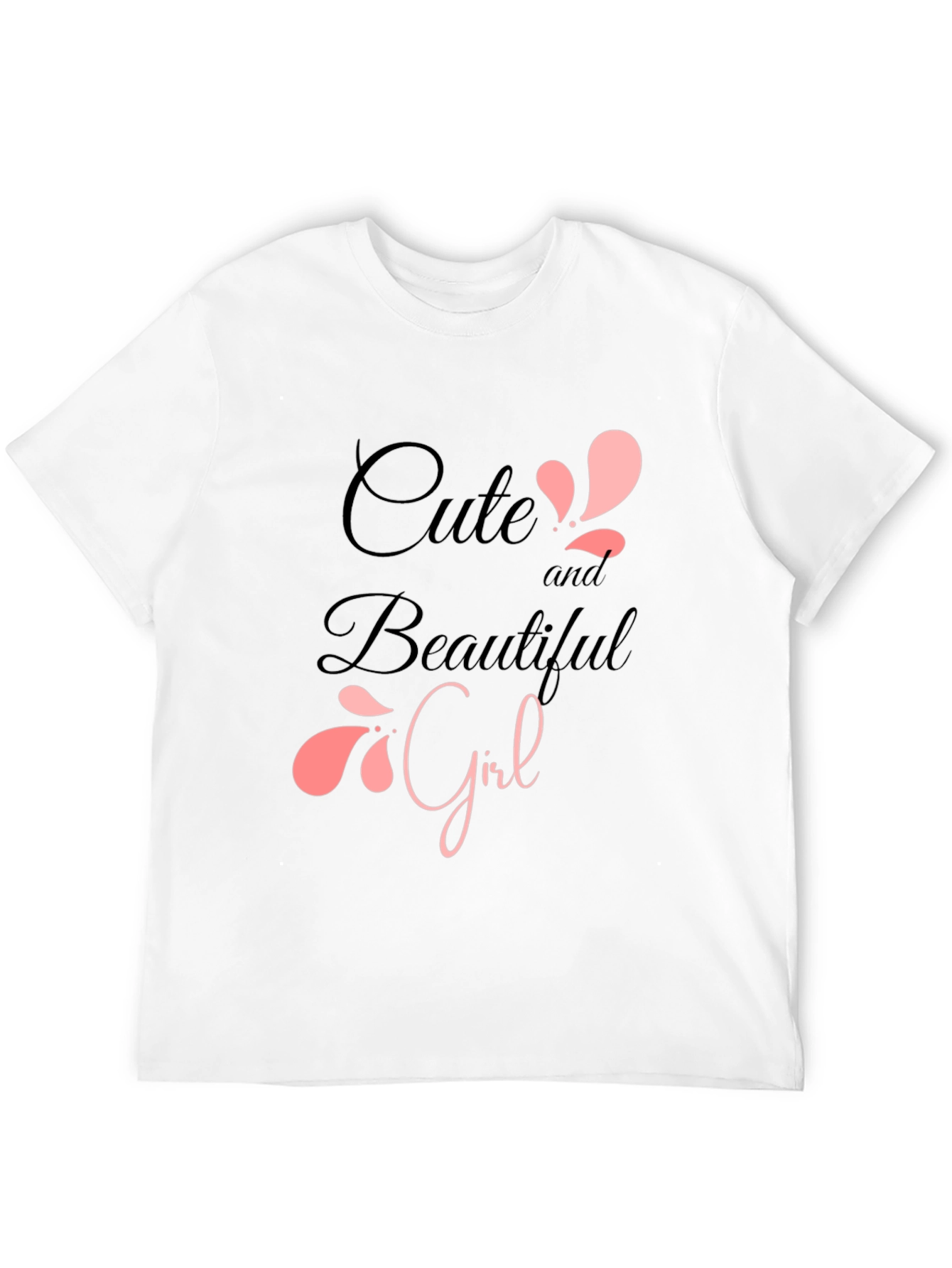 Cute & Beautiful Girl Graphic Print T-Shirt