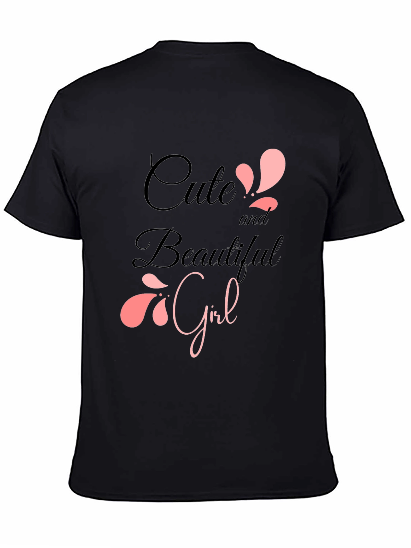 Cute & Beautiful Girl Graphic Print T-Shirt