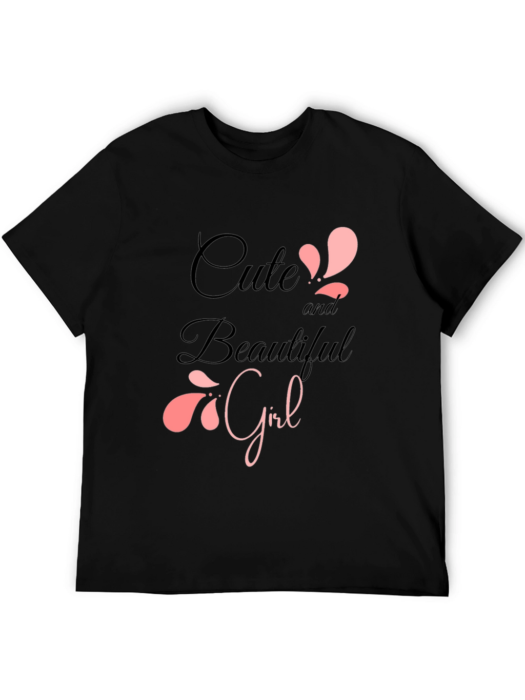 Cute & Beautiful Girl Graphic Print T-Shirt