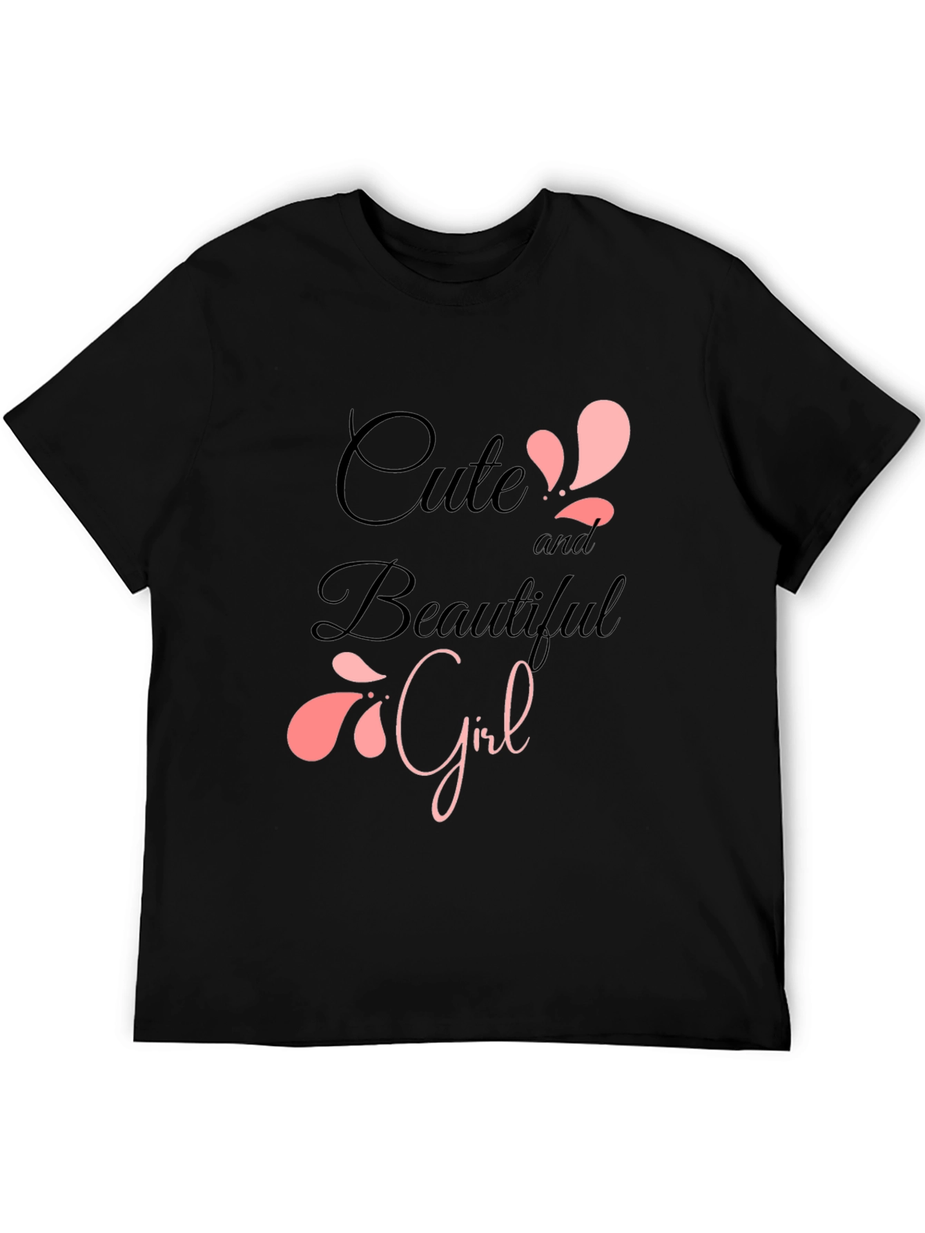 Cute & Beautiful Girl Graphic Print T-Shirt