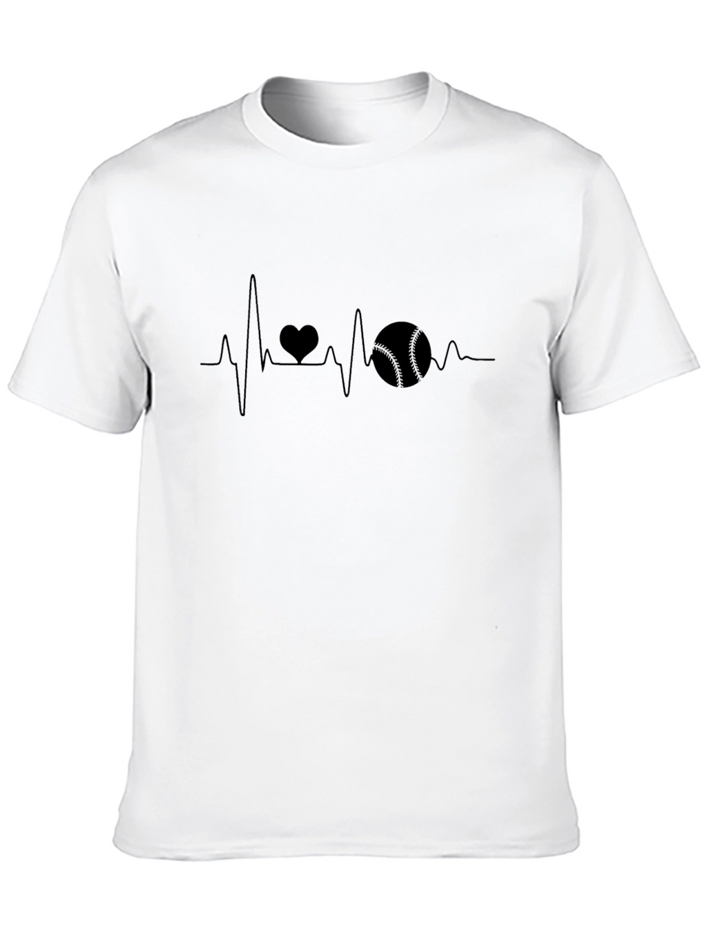 Baseball Heartbeat T-Shirt - Love of the Game