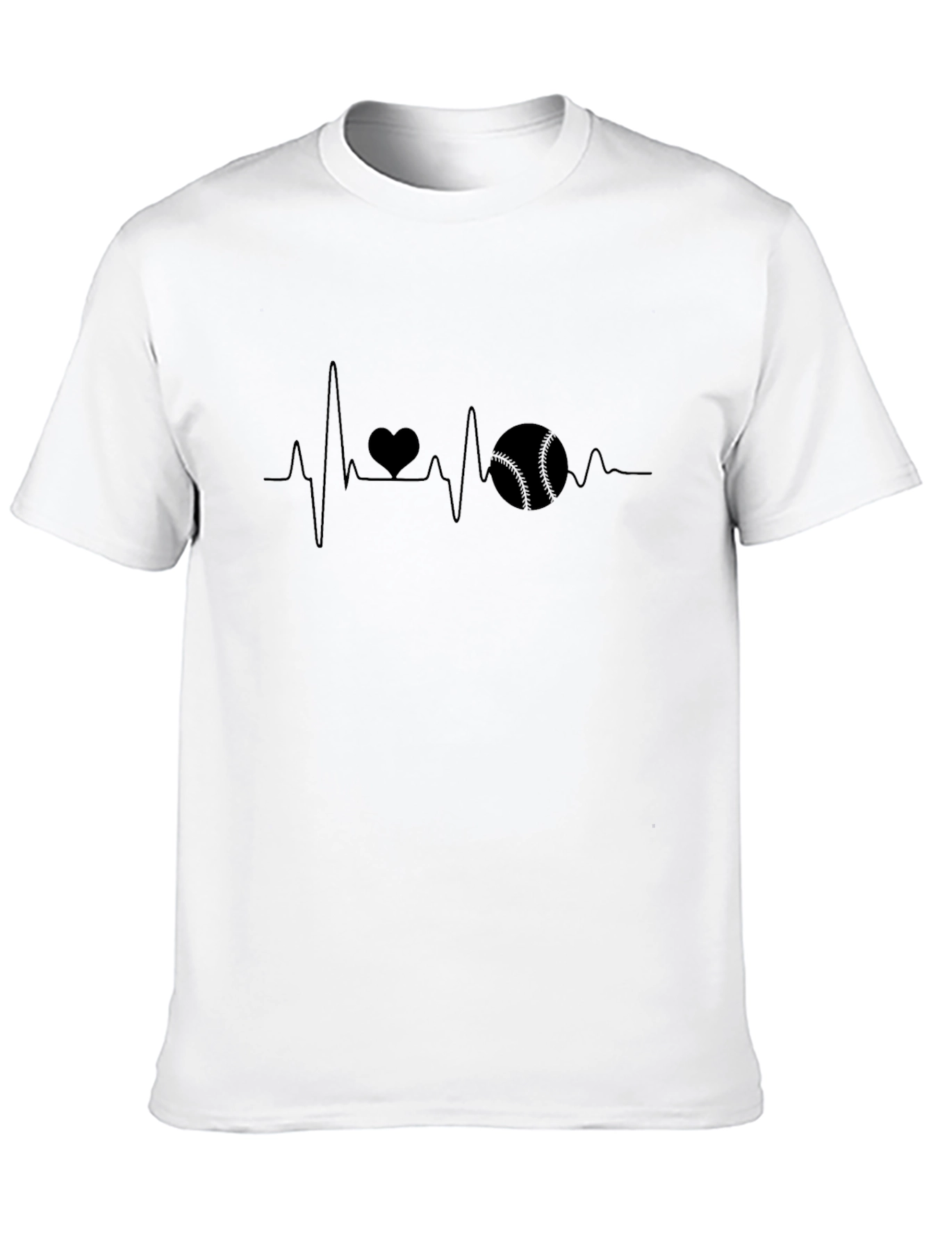 Baseball Heartbeat T-Shirt - Love of the Game