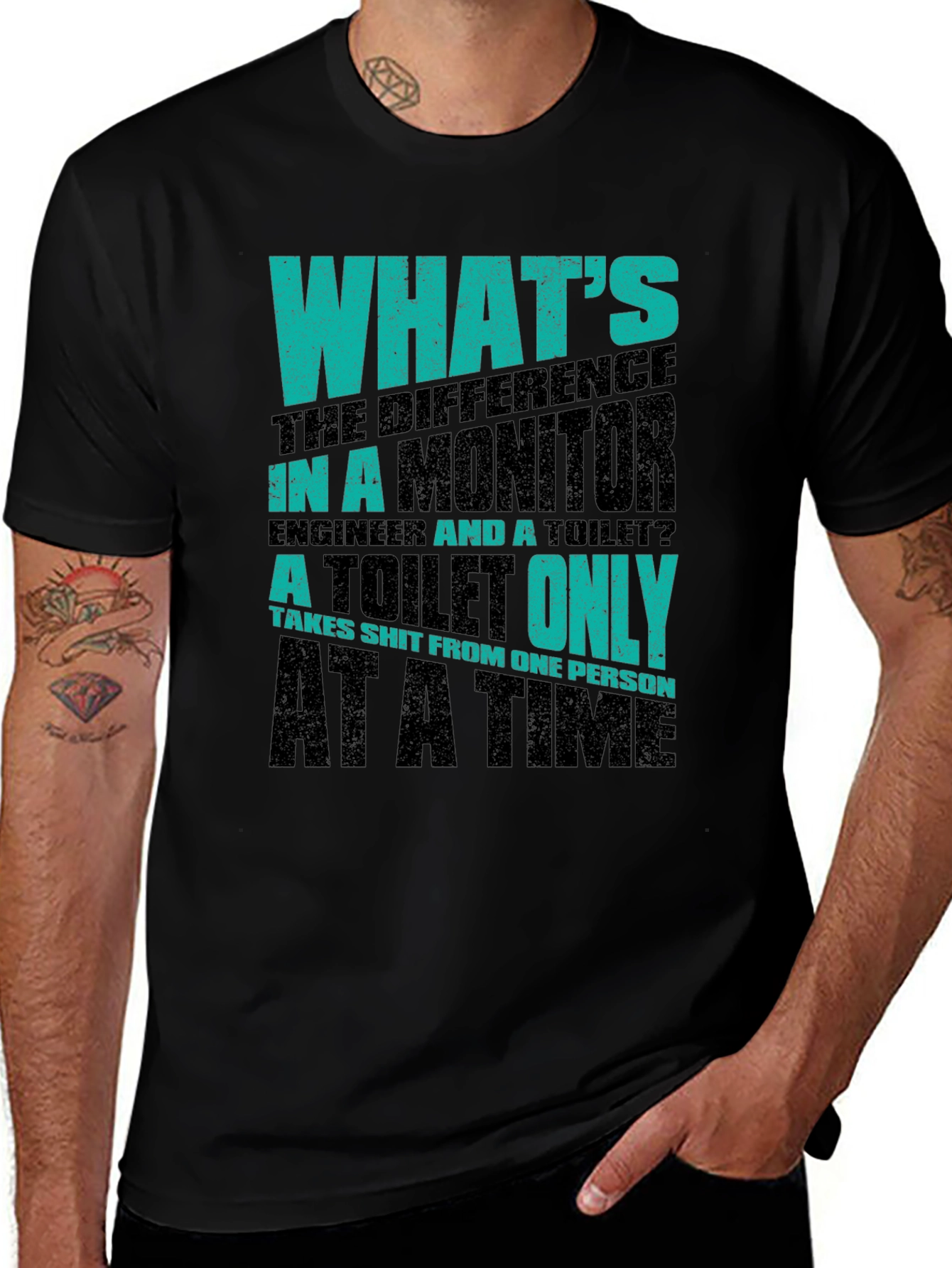 Funny Engineer vs. Toilet T-Shirt