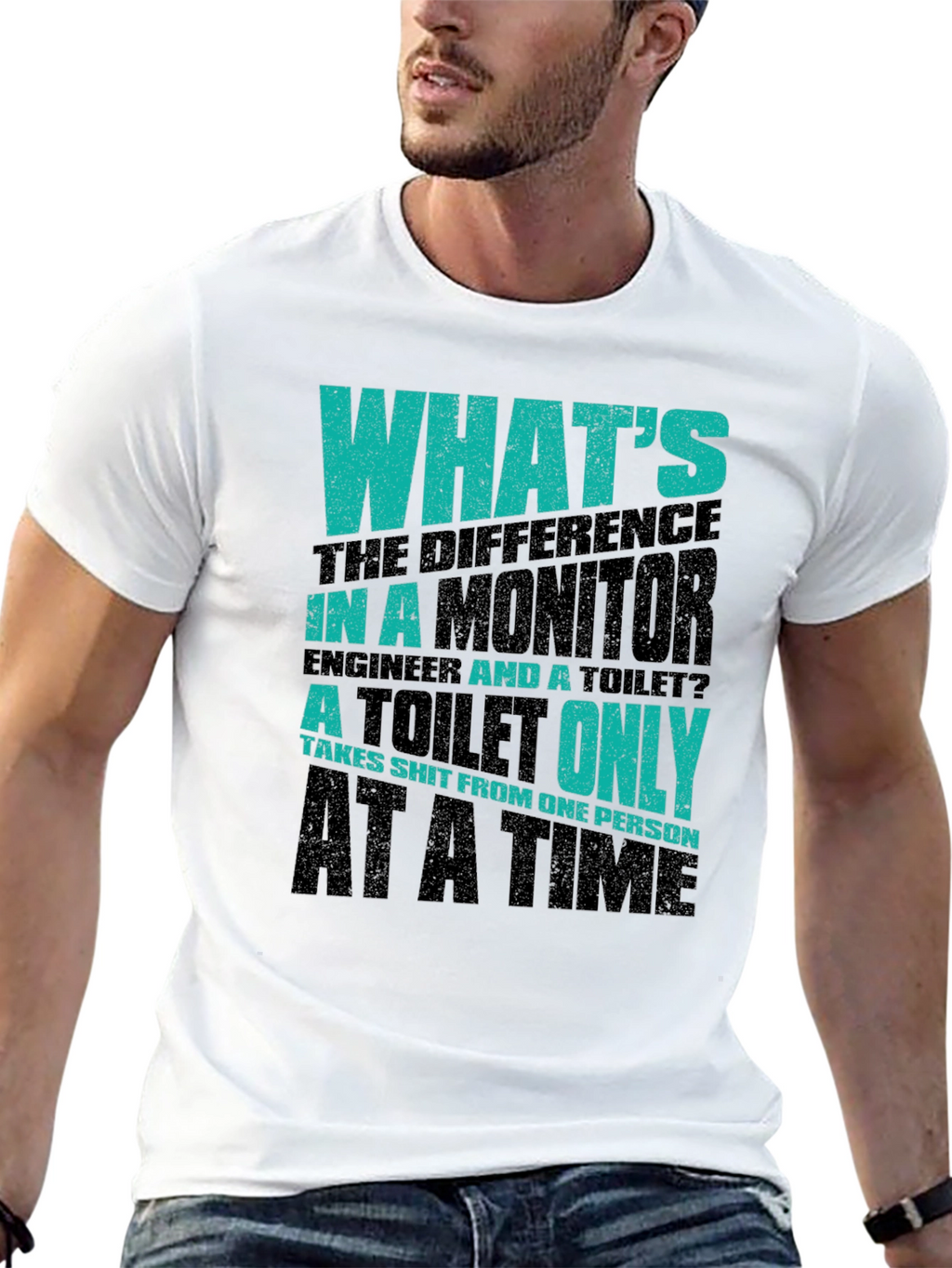 Funny Engineer vs. Toilet T-Shirt