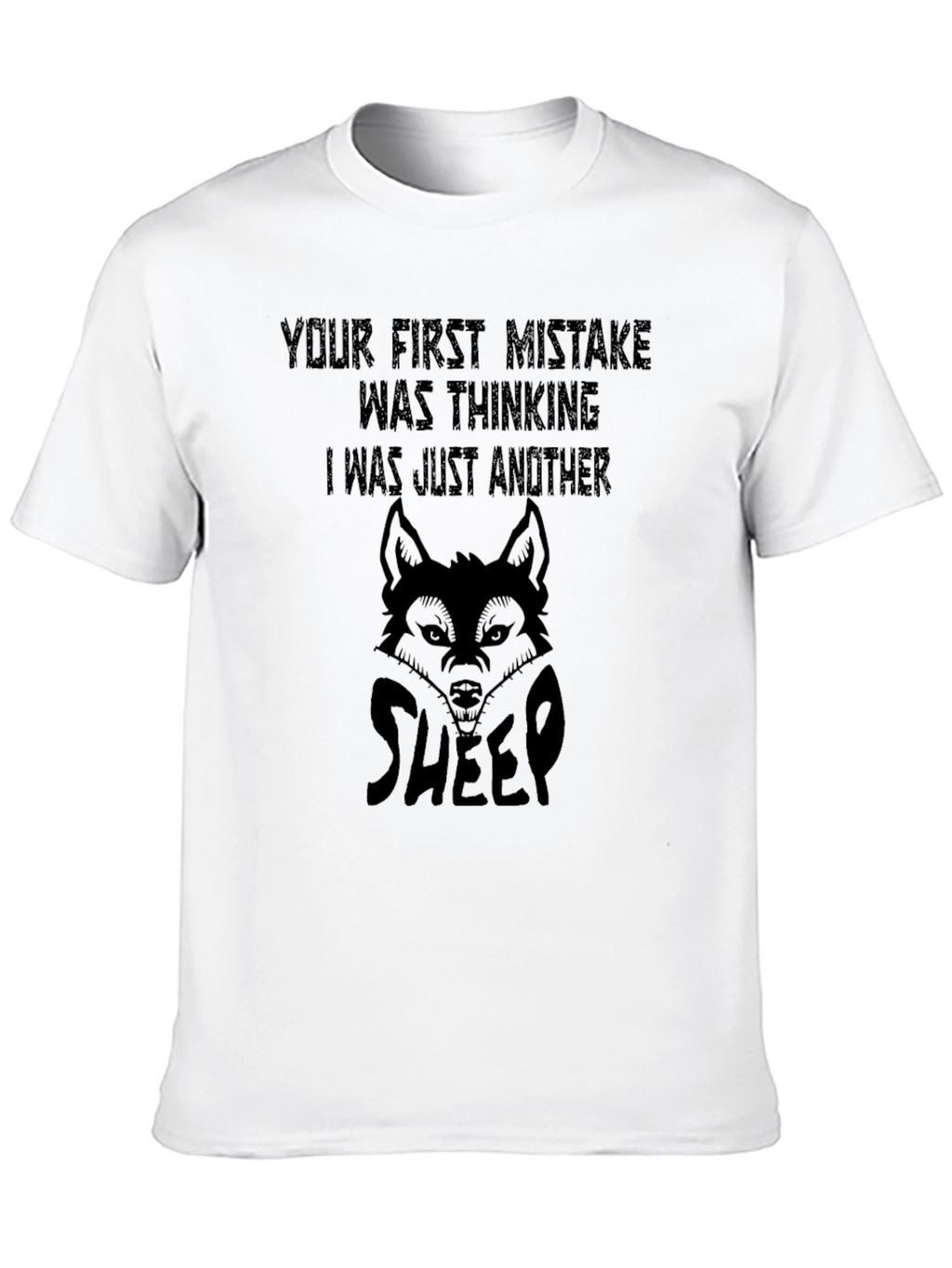 Wolf in Sheeps Clothing Graphic Tee - Black