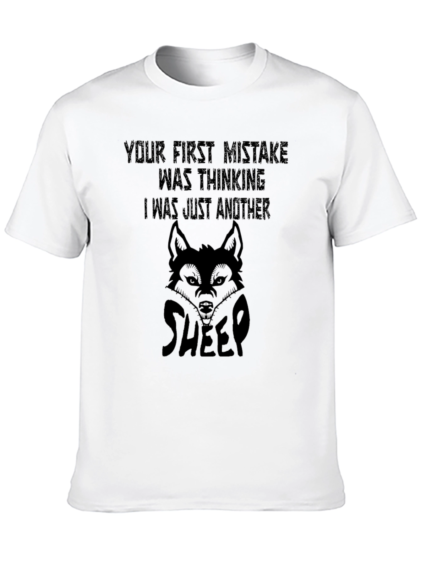 Wolf in Sheeps Clothing Graphic Tee - Black