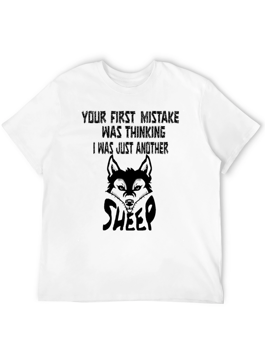 Wolf in Sheeps Clothing Graphic Tee - Black