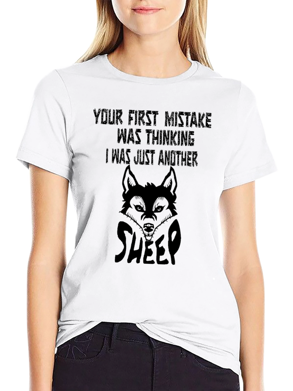Wolf in Sheeps Clothing Graphic Tee - Black