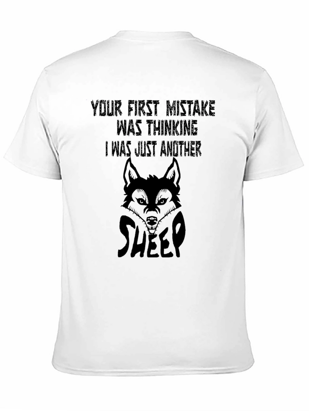 Wolf in Sheeps Clothing Graphic Tee - Black