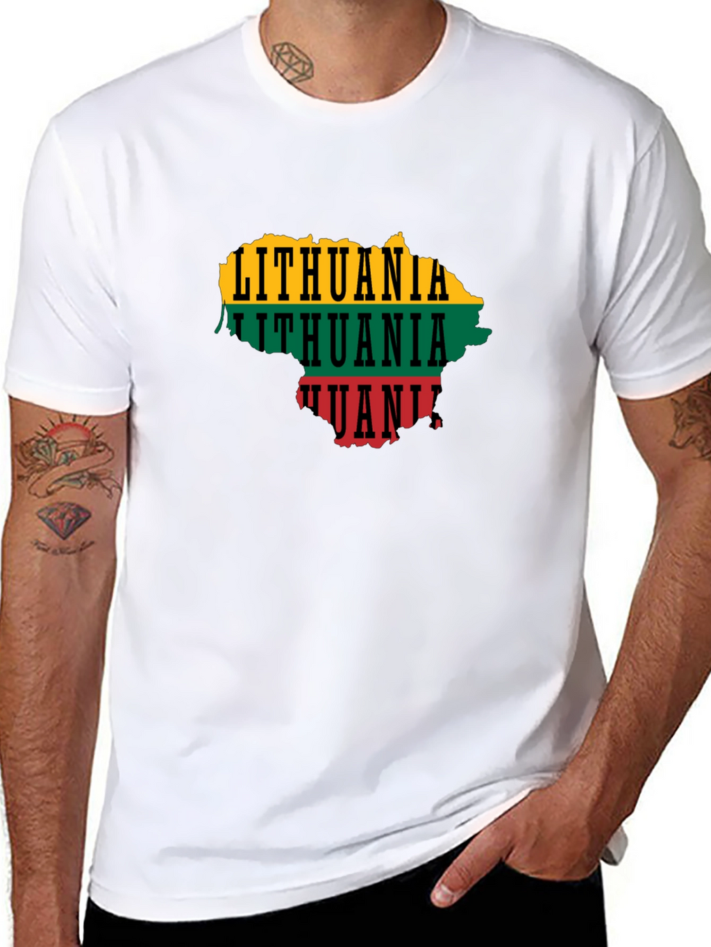 Lithuania Map Flag T-Shirt