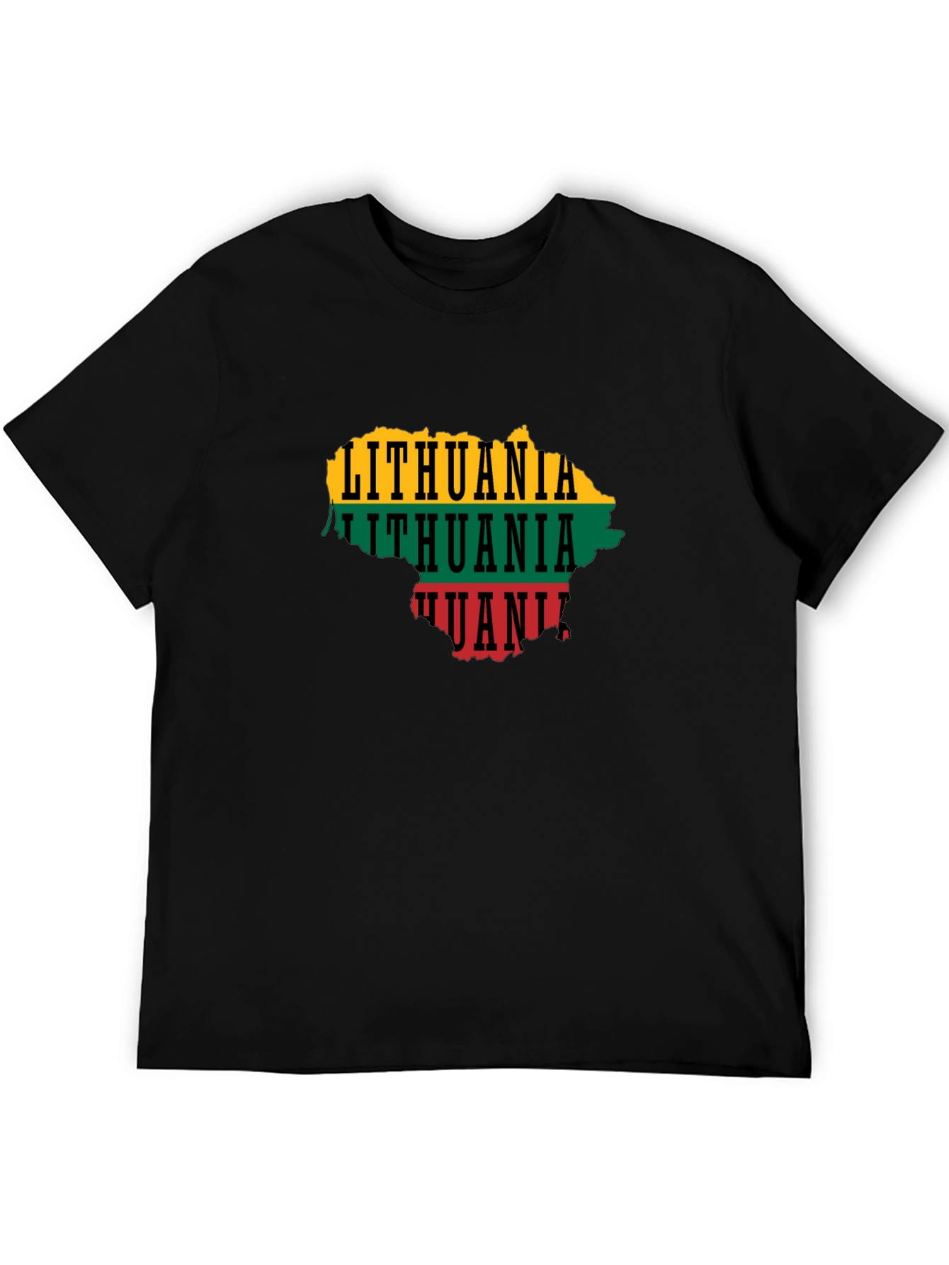 Lithuania Map Flag T-Shirt