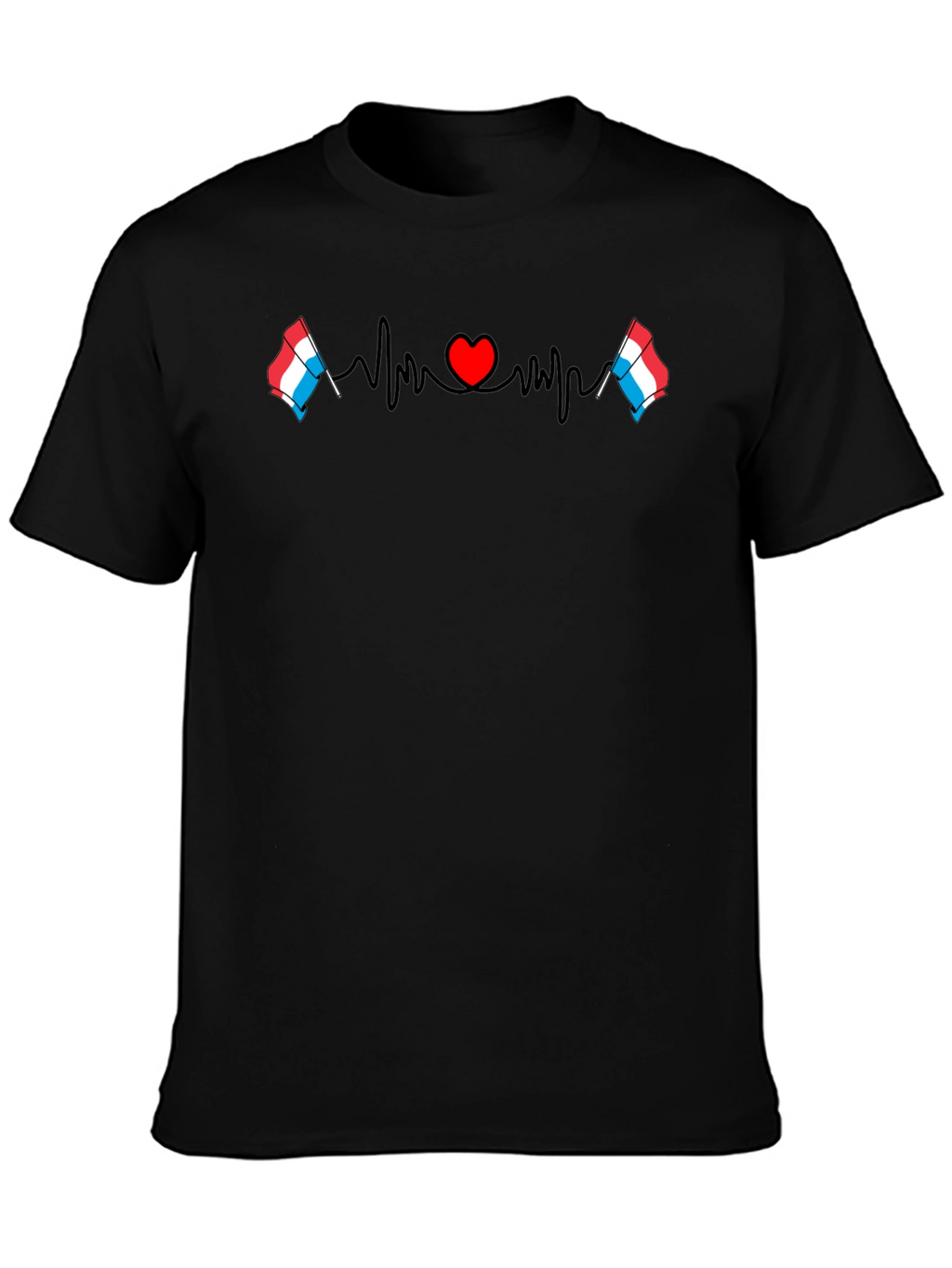 Luxembourg Heartbeat T-Shirt - Love Luxembourg!