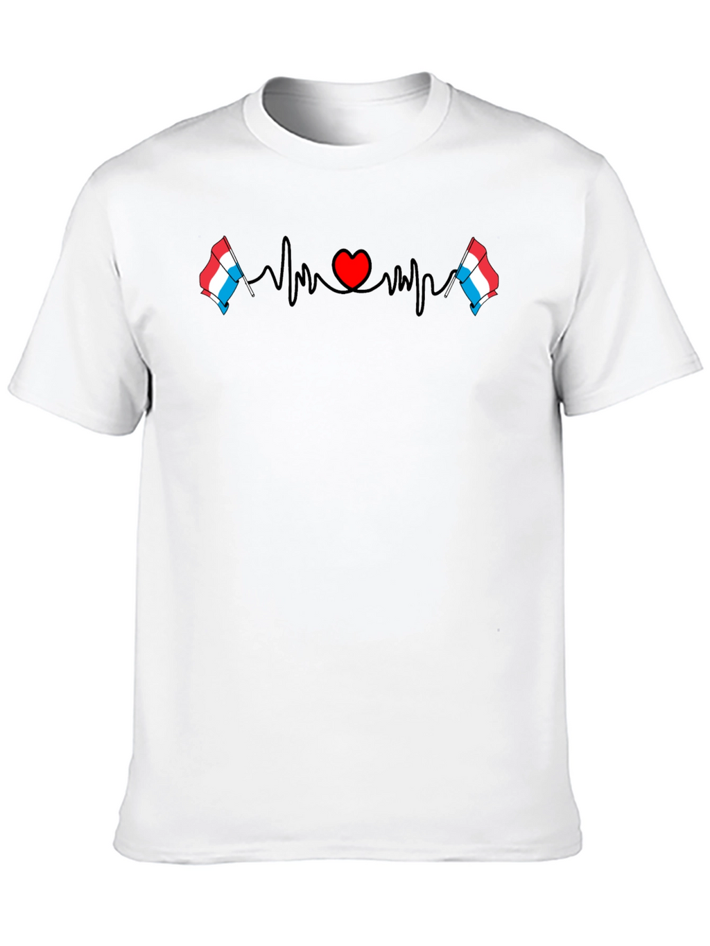 Luxembourg Heartbeat T-Shirt - Love Luxembourg!