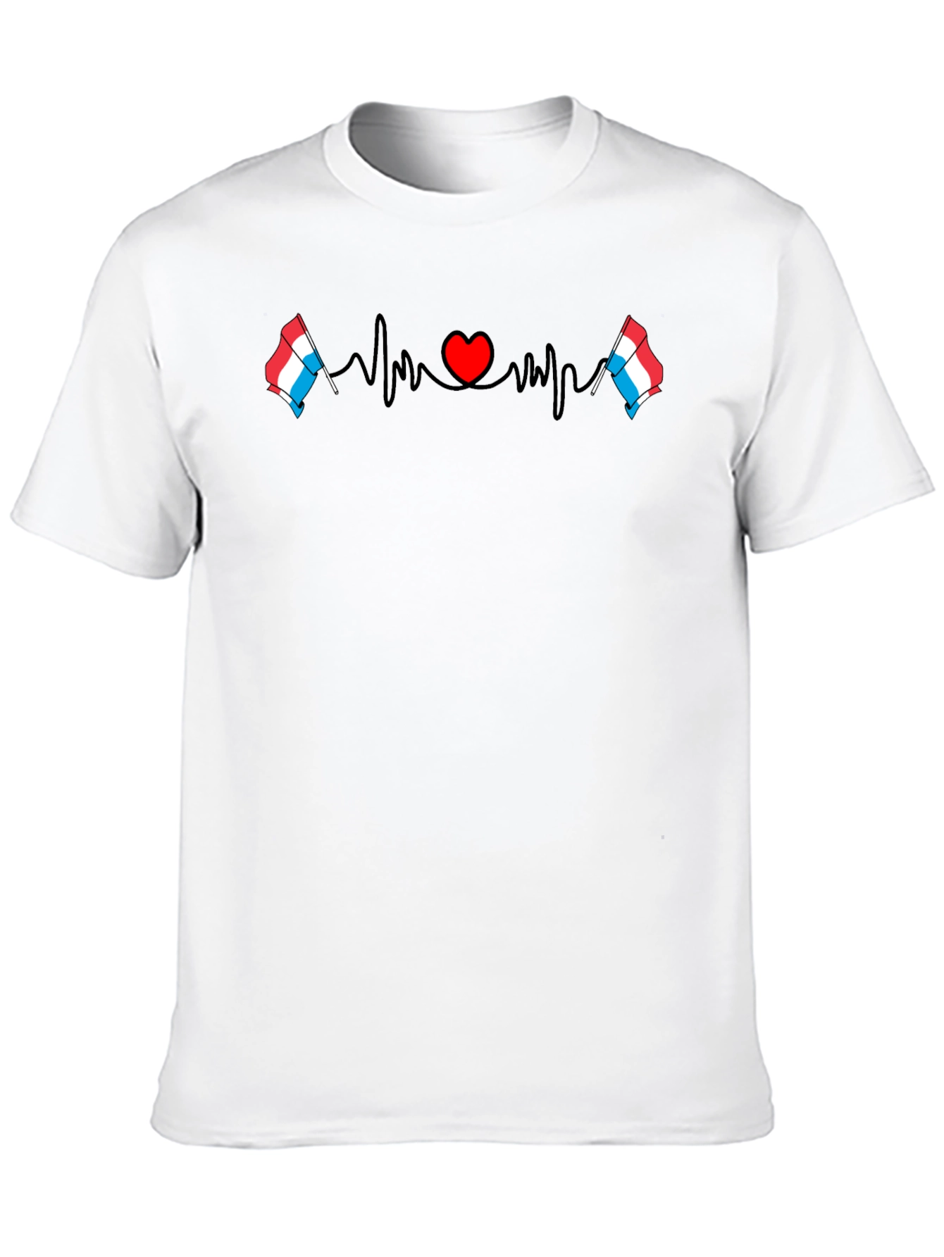 Luxembourg Heartbeat T-Shirt - Love Luxembourg!