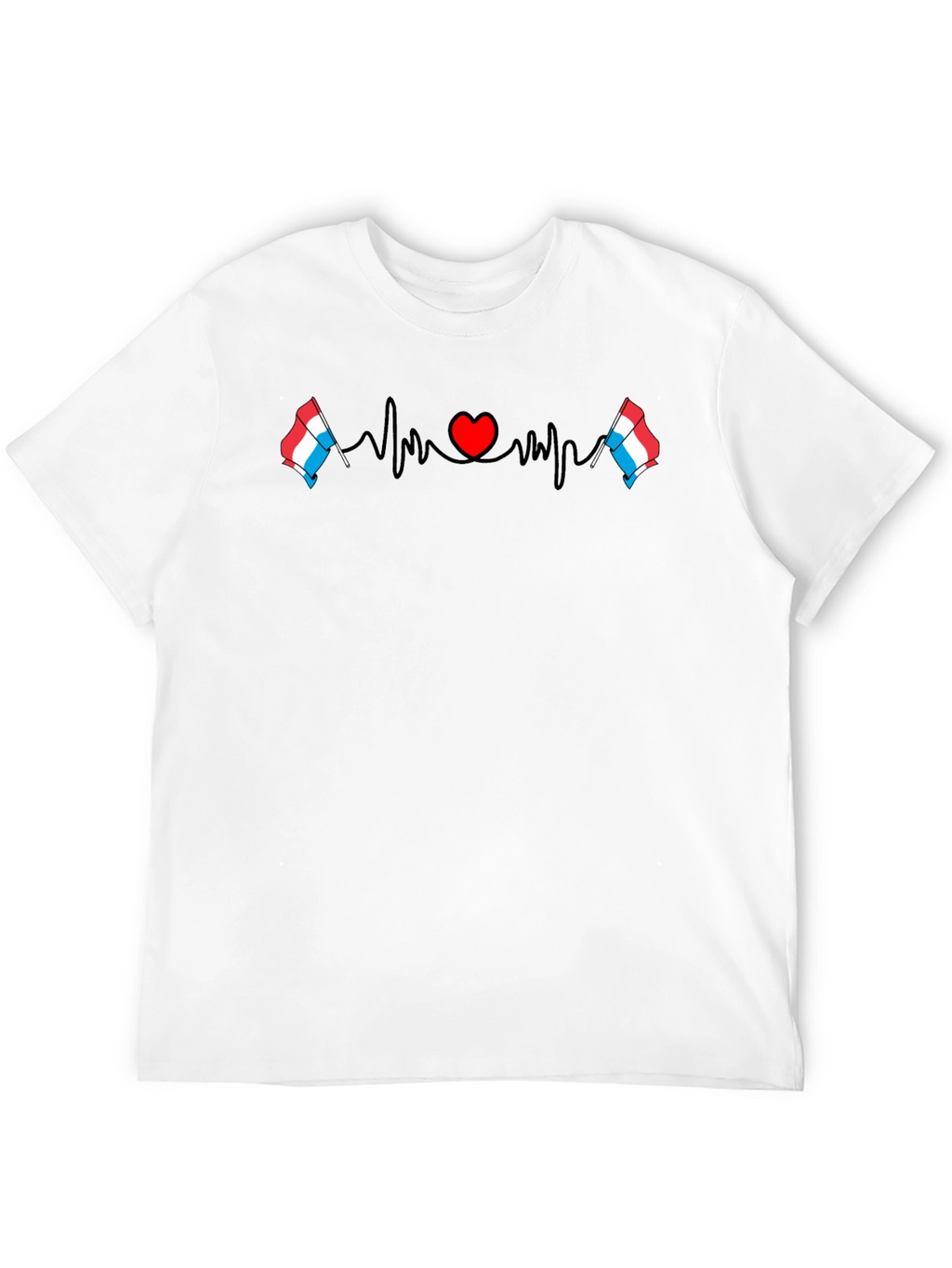 Luxembourg Heartbeat T-Shirt - Love Luxembourg!